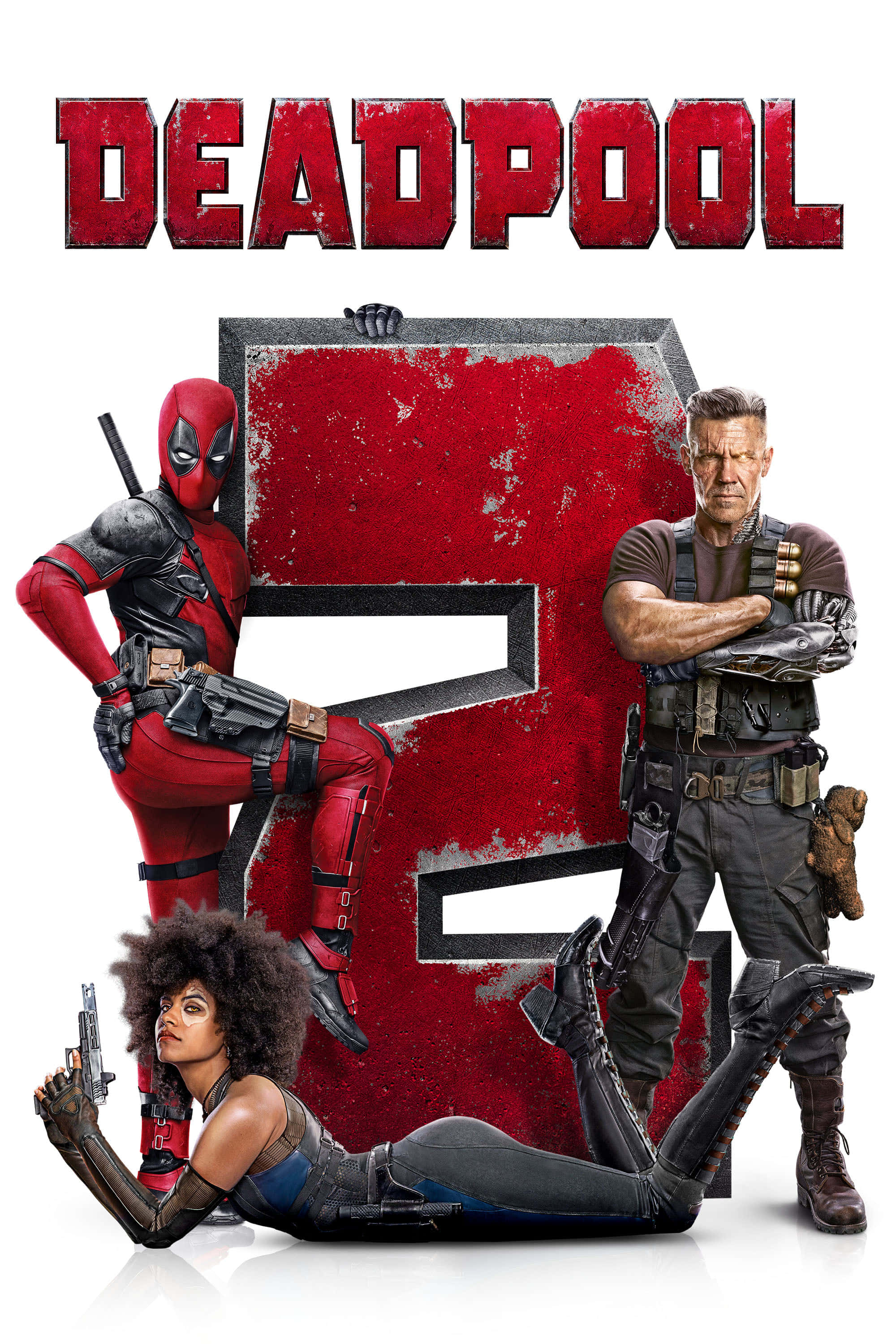 Deadpool 2 Aksiebelaaide Avontuur Muurpapier