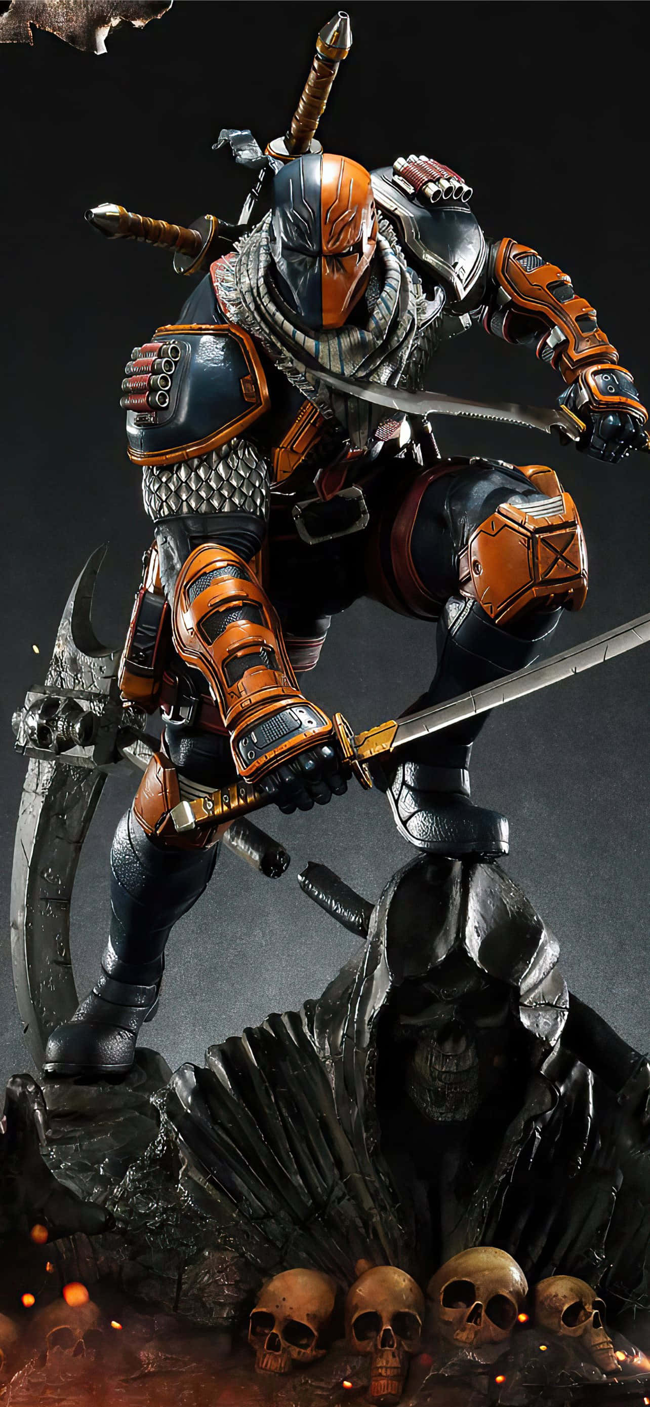 Deathstroke gereed vir geveg Muurpapier