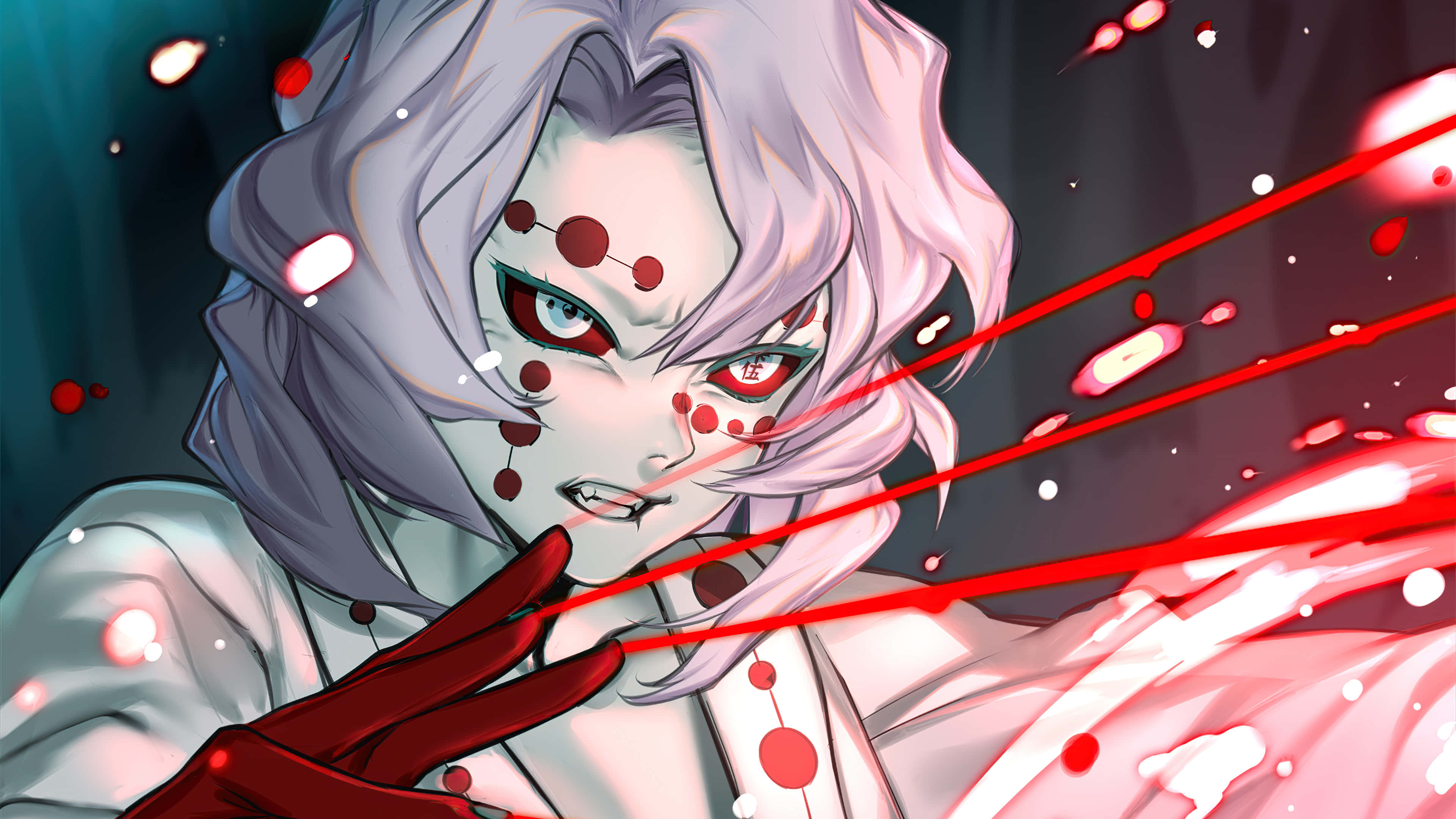 Demon Rui Kimetsu No Yaiba Prent Muurpapier