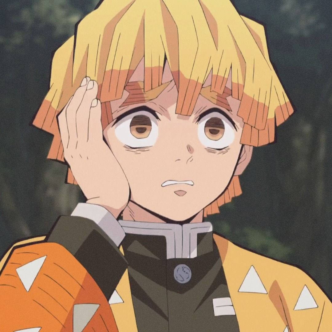 Demon Slayer Bangs vir Zenitsu Muurpapier
