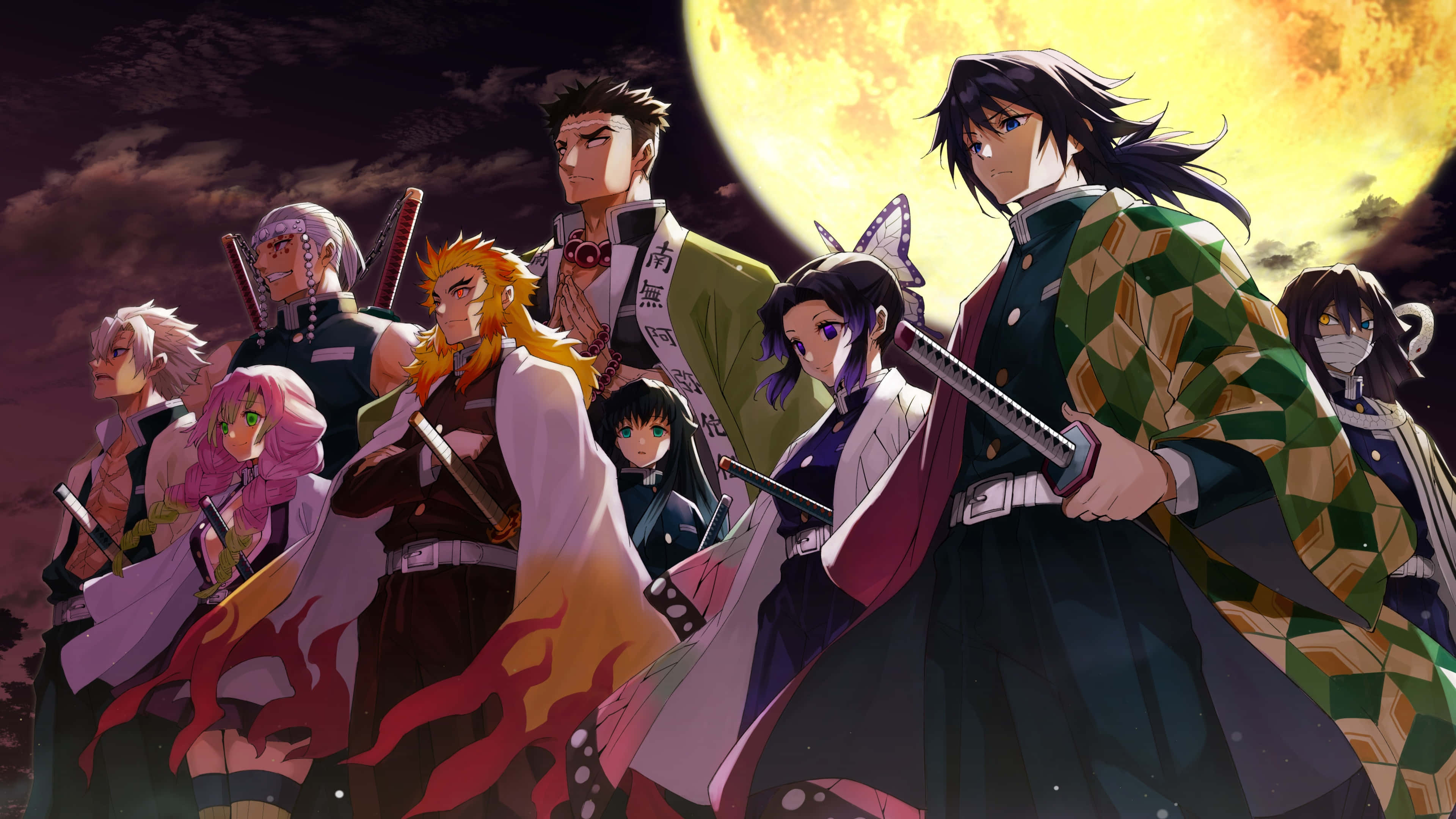 Demon Slayer: Kimetsu no Yaiba in 4K Muurpapier