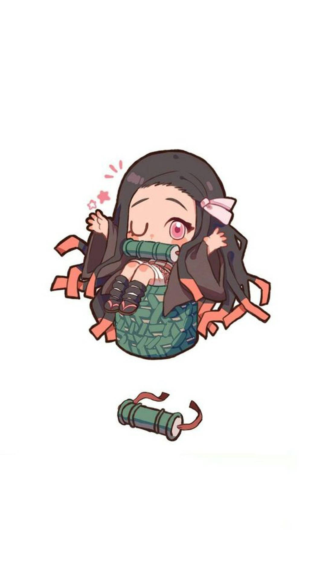 Demon Slayer Nezuko Oulik Selfie Muurpapier