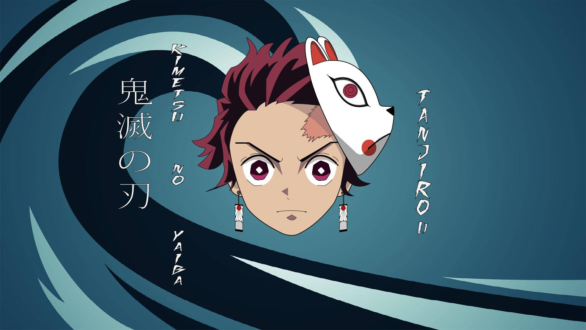 Demon Slayer Tanjiro Kop Muurpapier