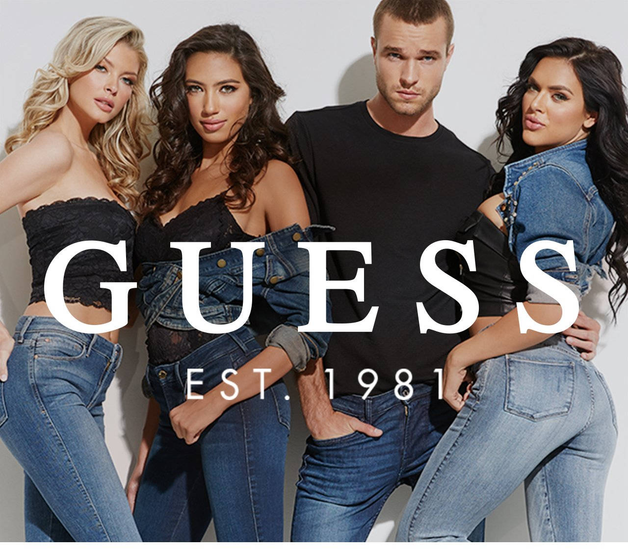 Denim Guess Oorals Muurpapier