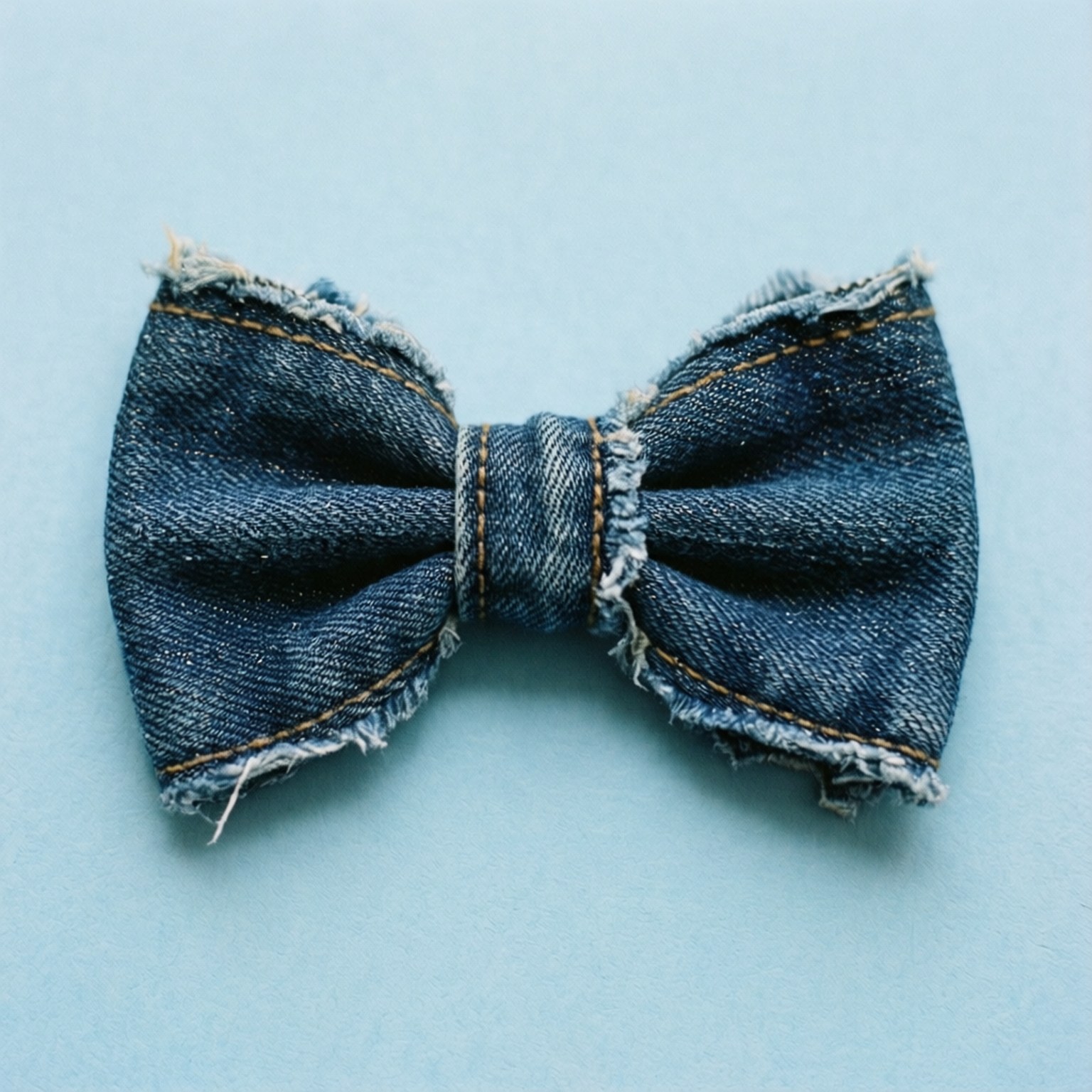 Denim Tekstuur Gestikte Strik Muurpapier