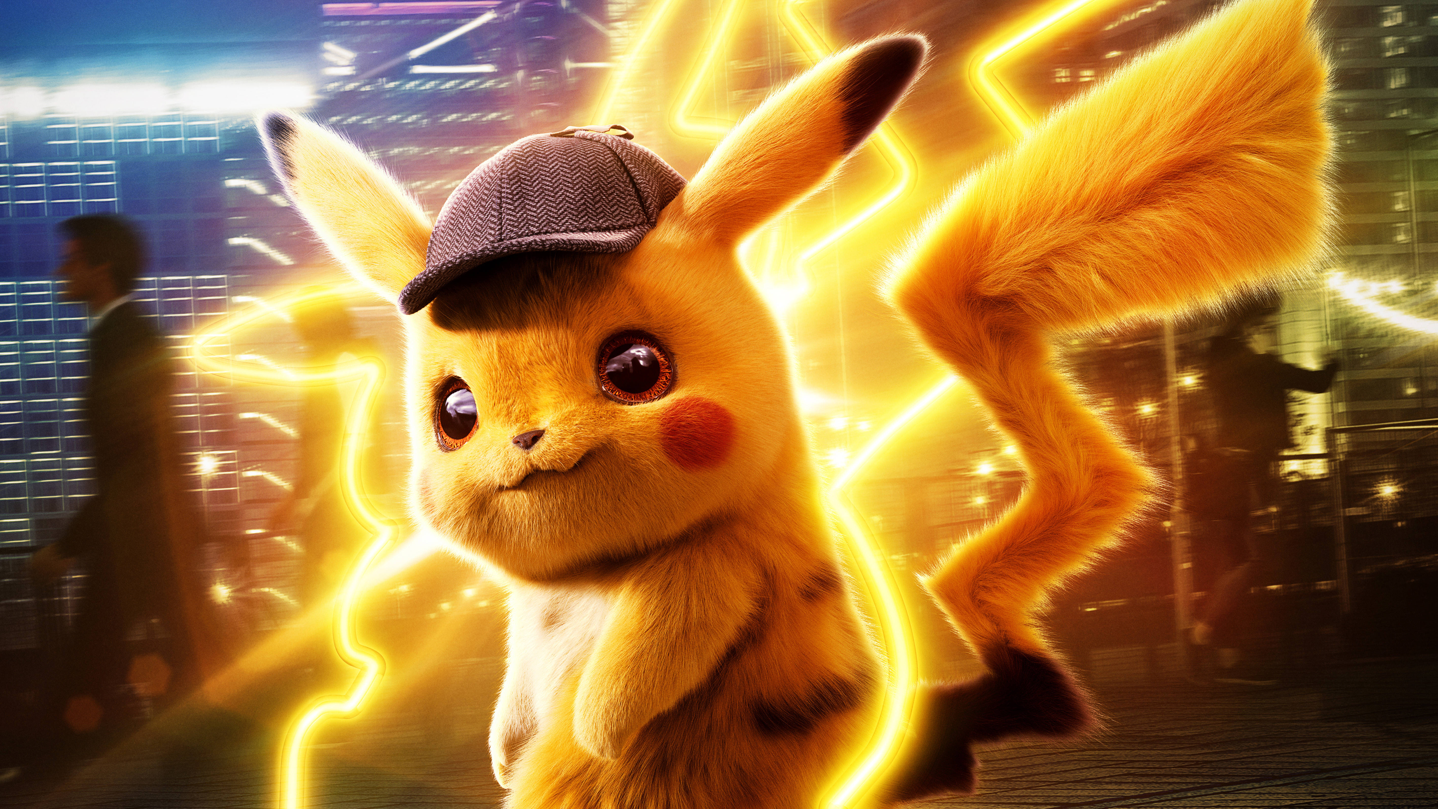 Detective Pikachu 4K-agtergrond Muurpapier