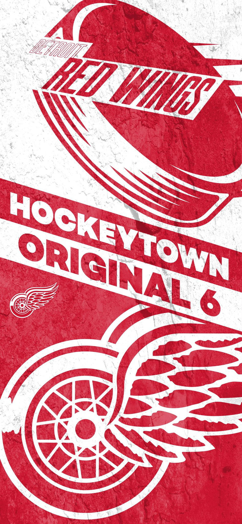 Detroit Red Wings Hockey Town Muurpapier