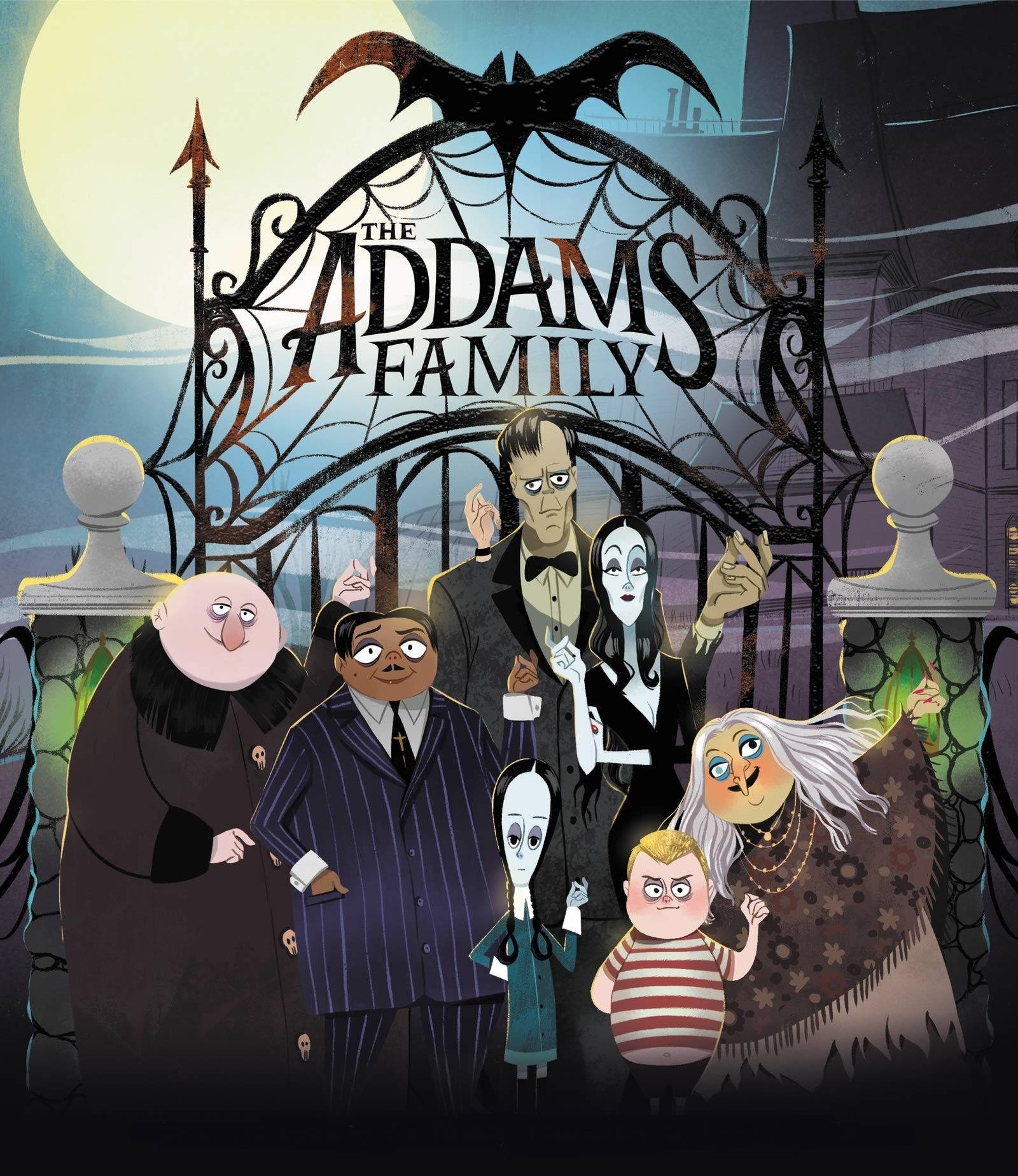 Die Addams Familie Spotprent Illustrasie Muurpapier