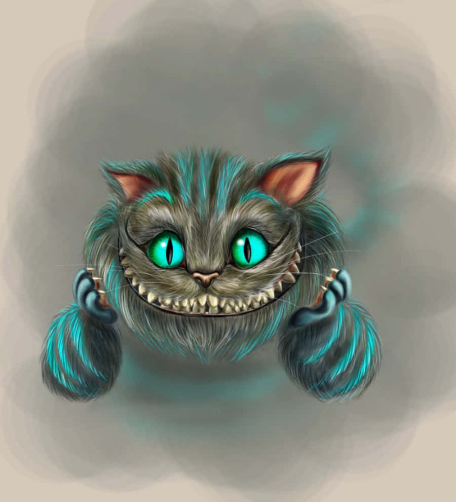 Die Alwetende Cheshire Kat Muurpapier