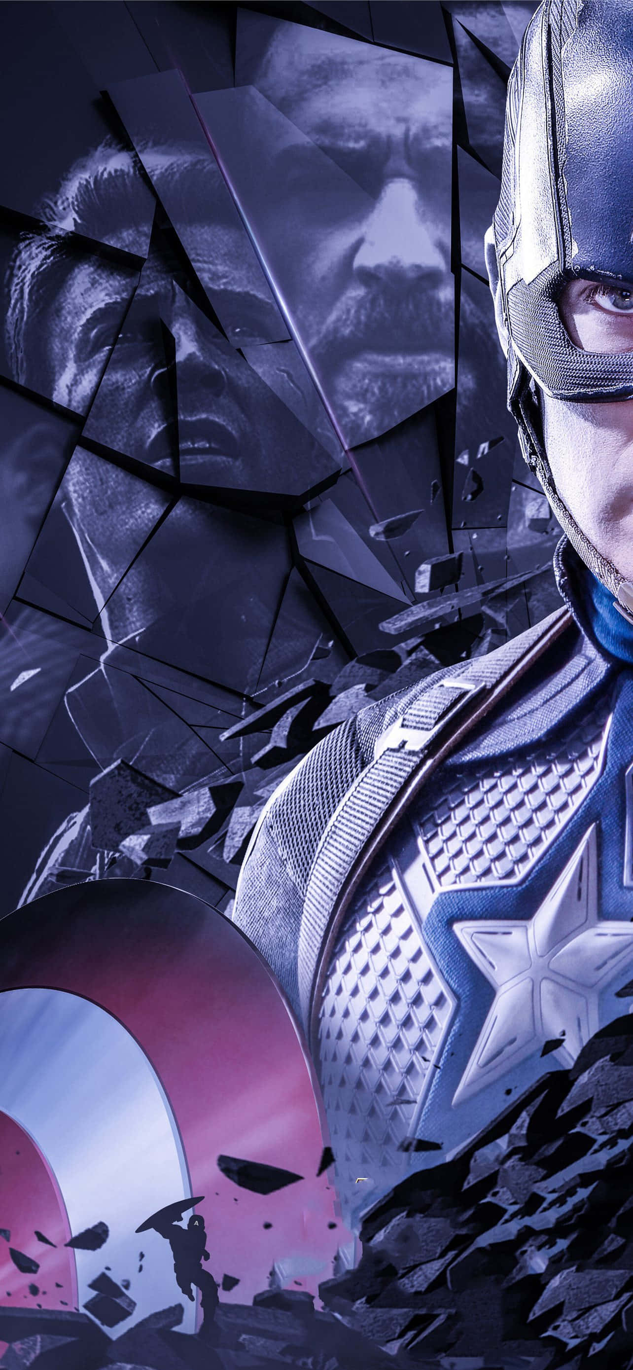 Die Avengers in hul eerste amptelike verskyning in End Game Muurpapier