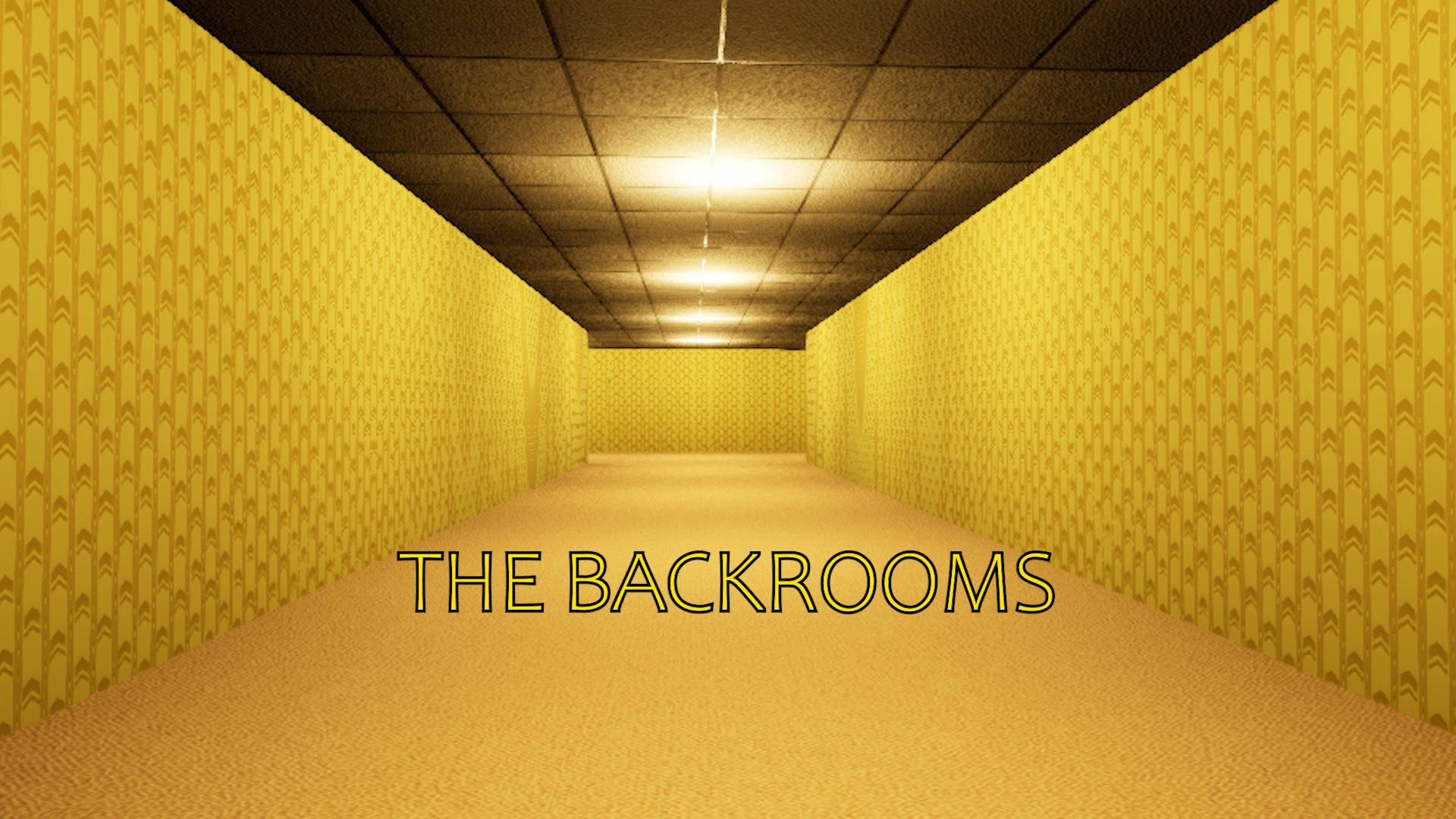 Die Backrooms Gange Muurpapier