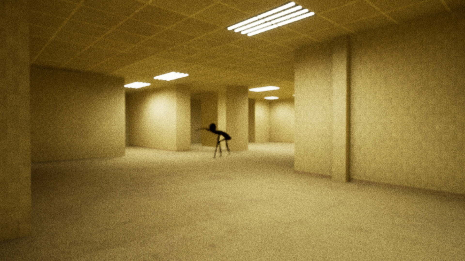Die Backrooms Slenderman Muurpapier