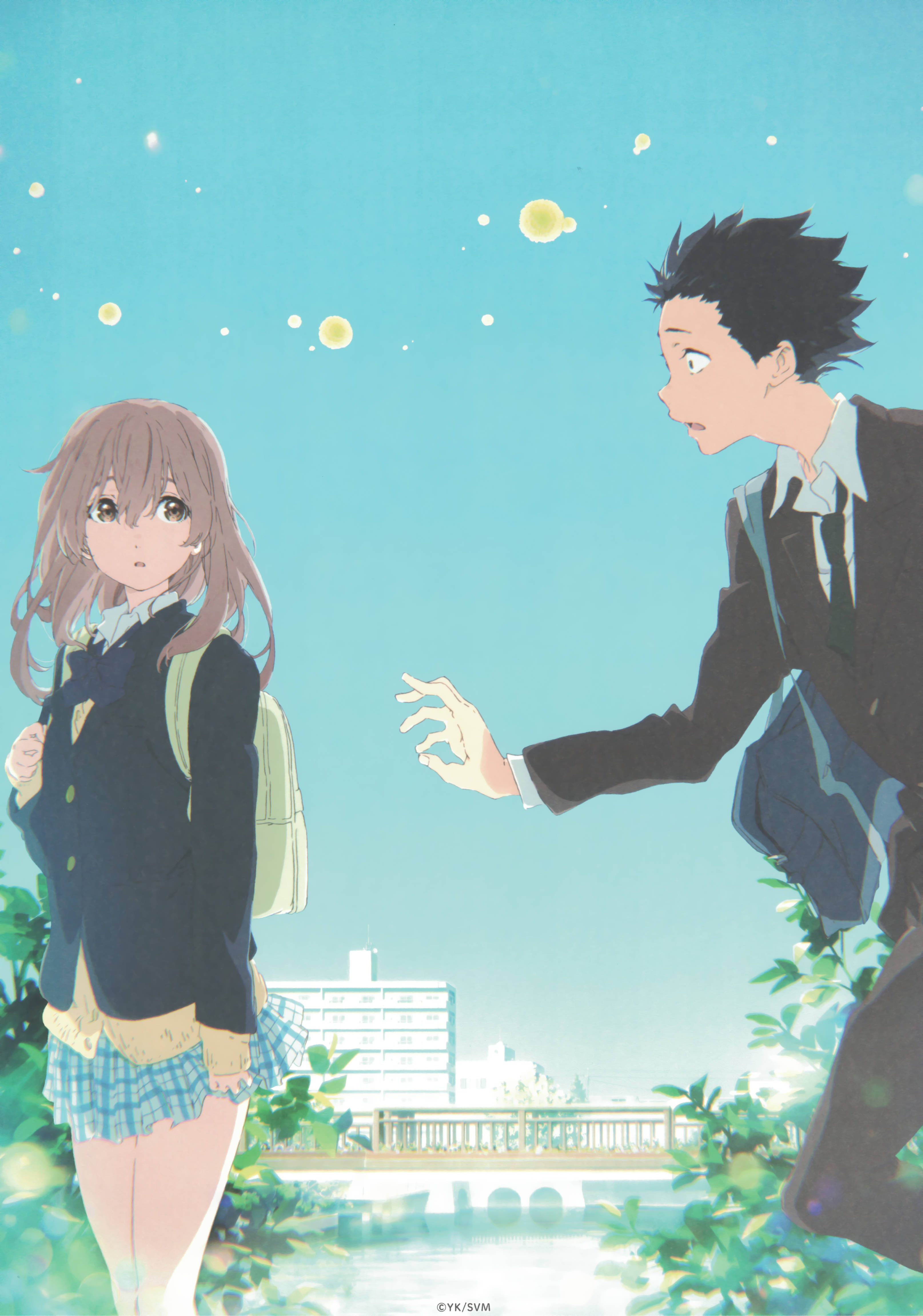 Die boeiende visuele estetika van Anime: 'n Stille Stem Muurpapier