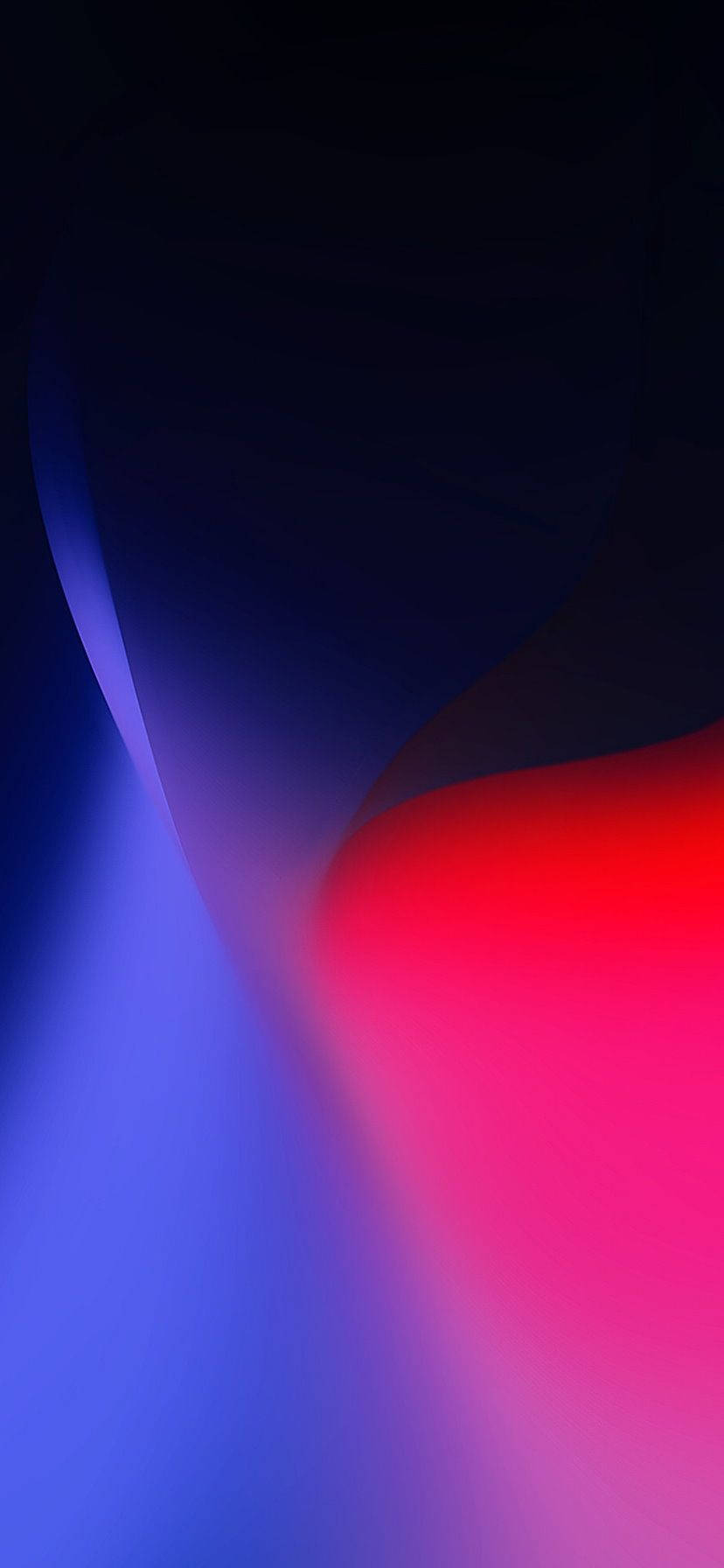 Die Gerolde iPhone XR in Blou en Rooi Muurpapier