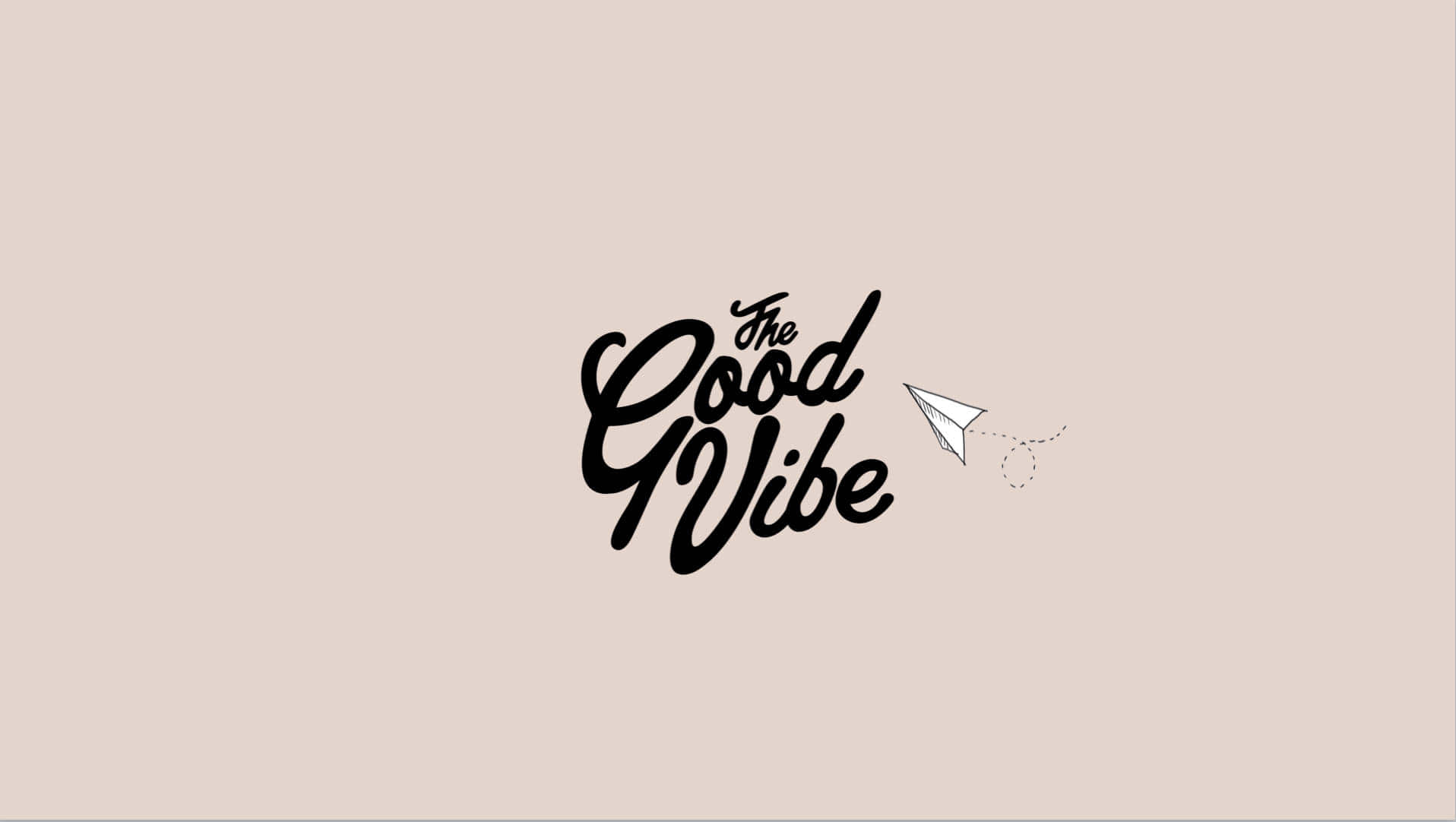 Die Good Vibe-logo Muurpapier