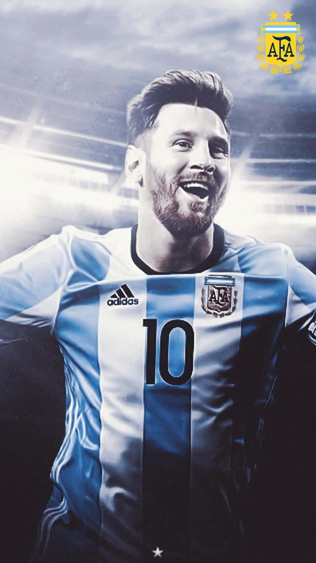 Die ikoniese Lionel Messi pryk op miljoene iPhones wêreldwyd Muurpapier