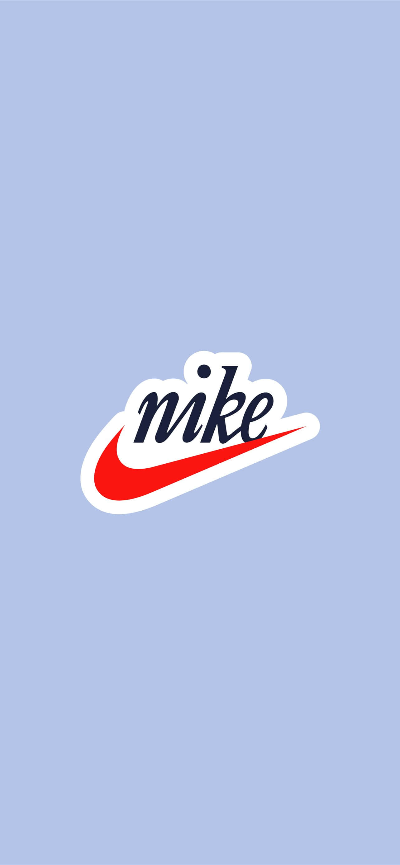 Die ikoniese Nike blou logo Muurpapier