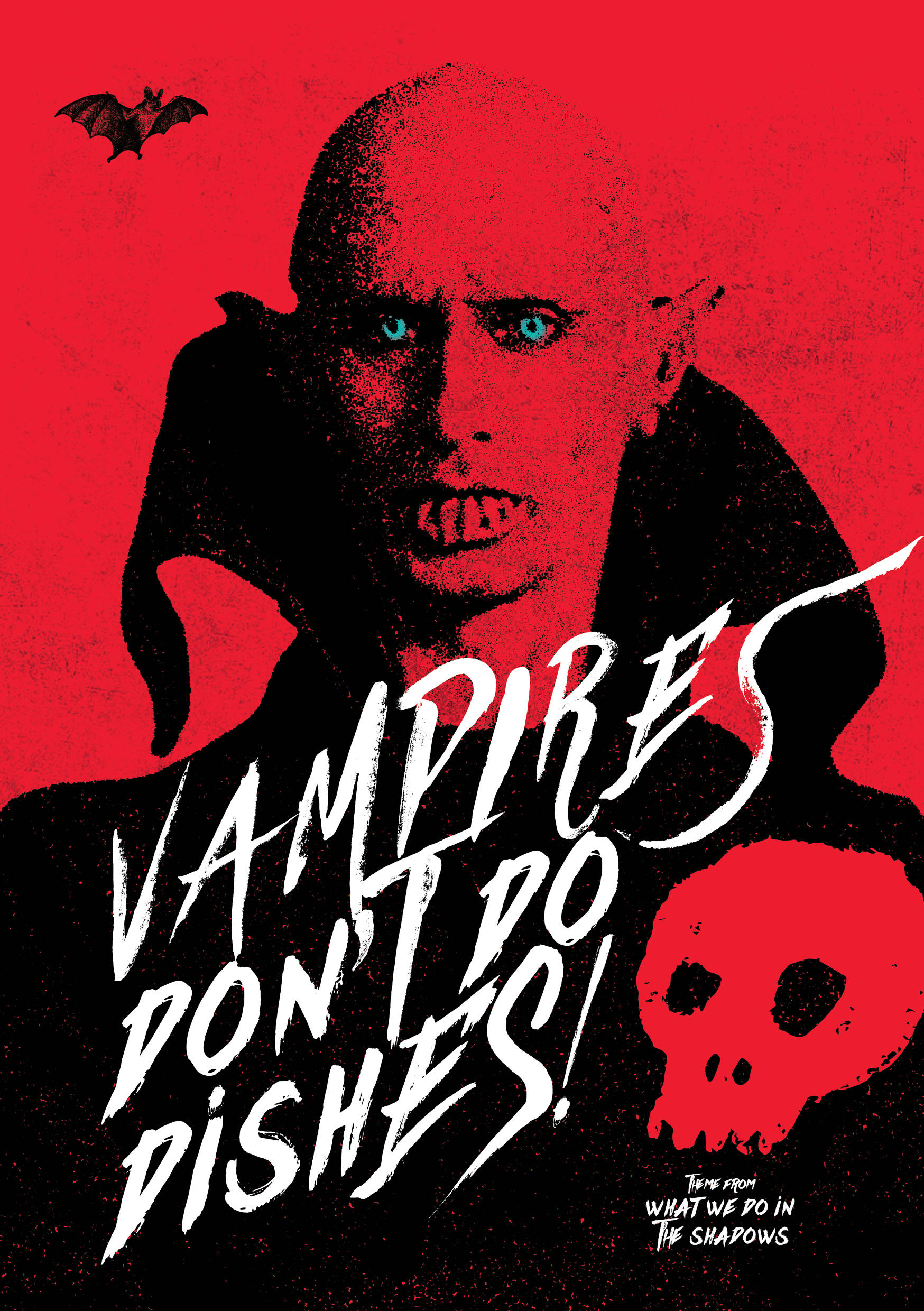 Die Intrigerende Plakkaat van die TV-program "What We Do In The Shadows" Muurpapier
