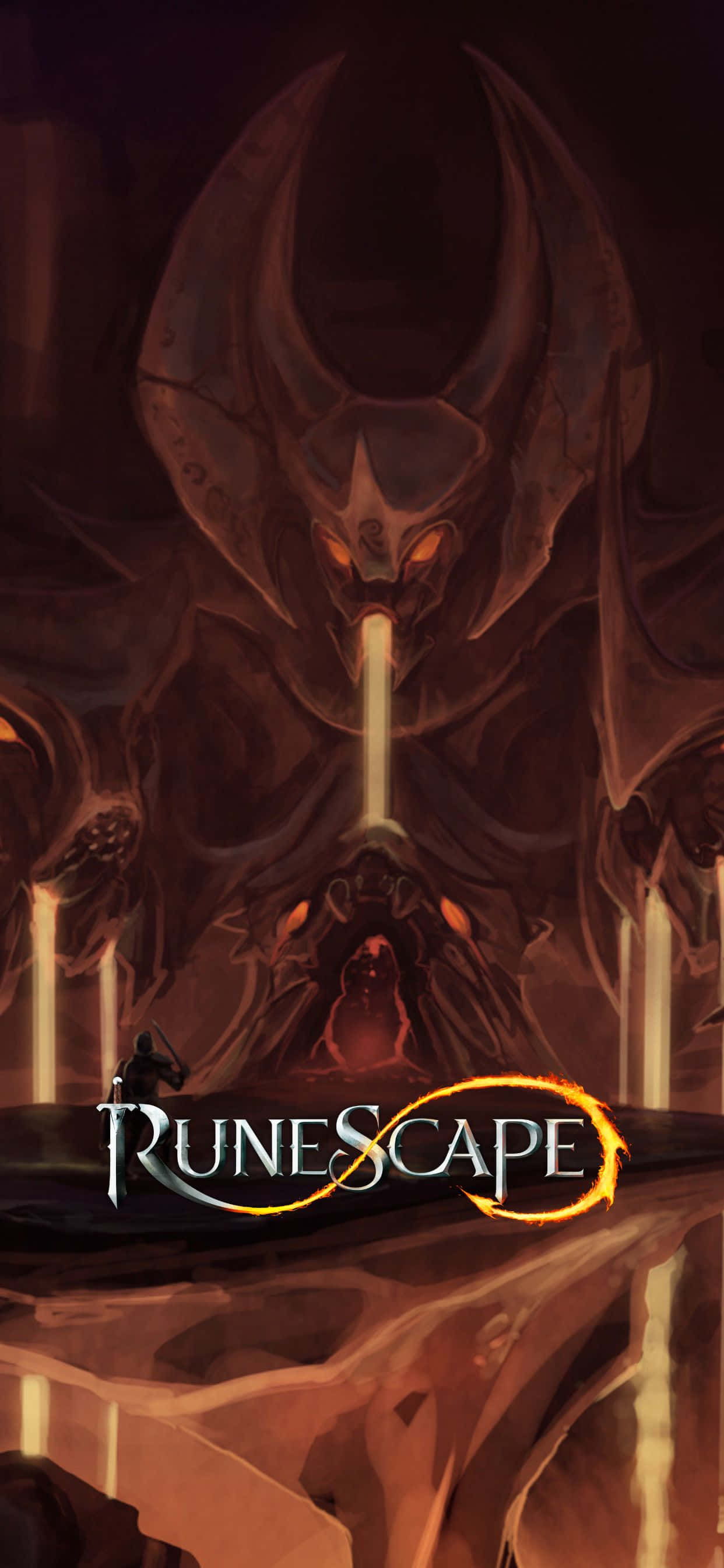 Die iPhone Xs Max Runescape-agtergrond Muurpapier