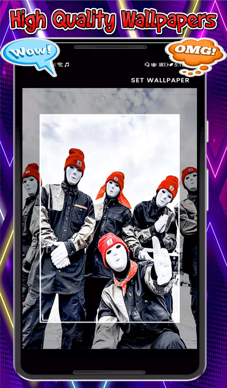 Die Jabbawockeez lewer asemrowende Hip Hop dansroetines Muurpapier