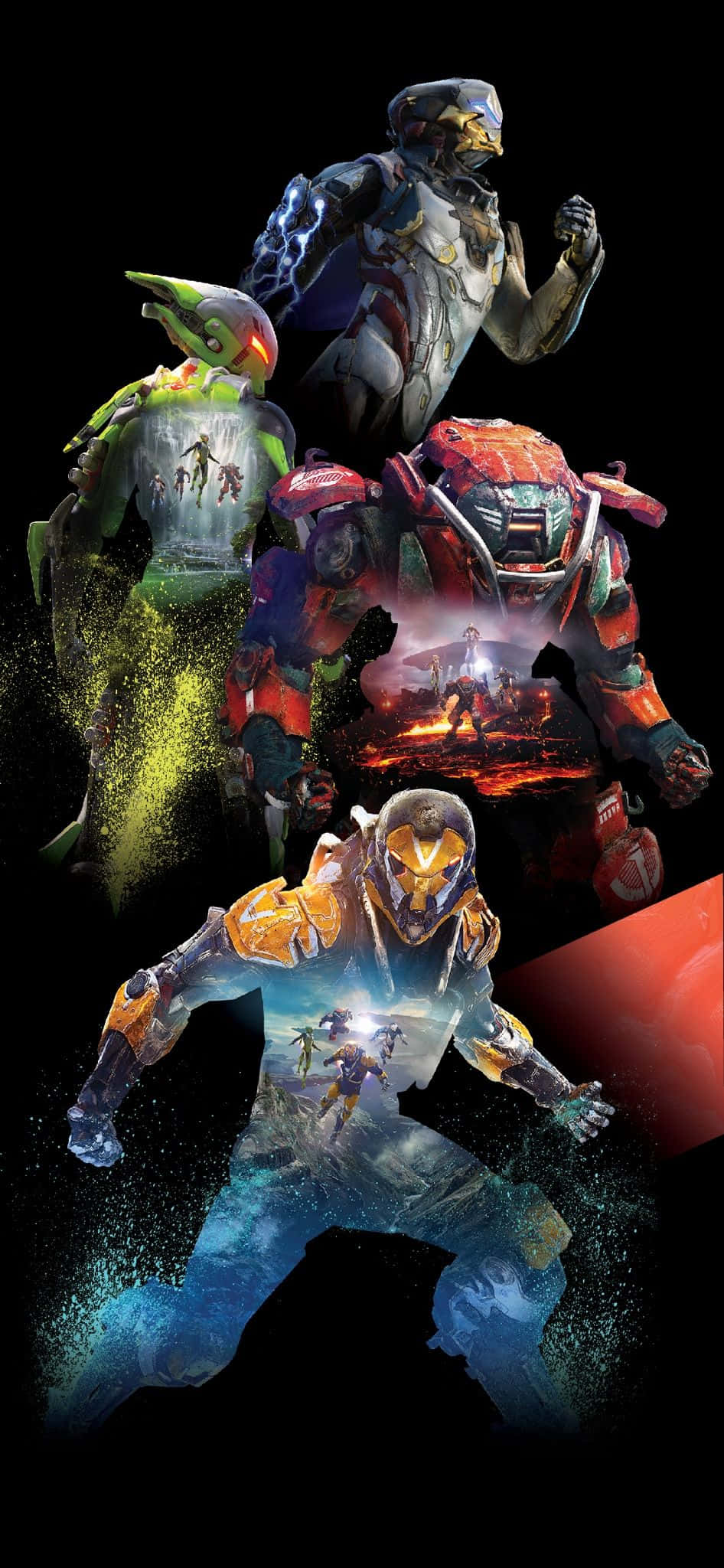 Die Javelin in Pixel 3 Anthem Agtergrond Muurpapier