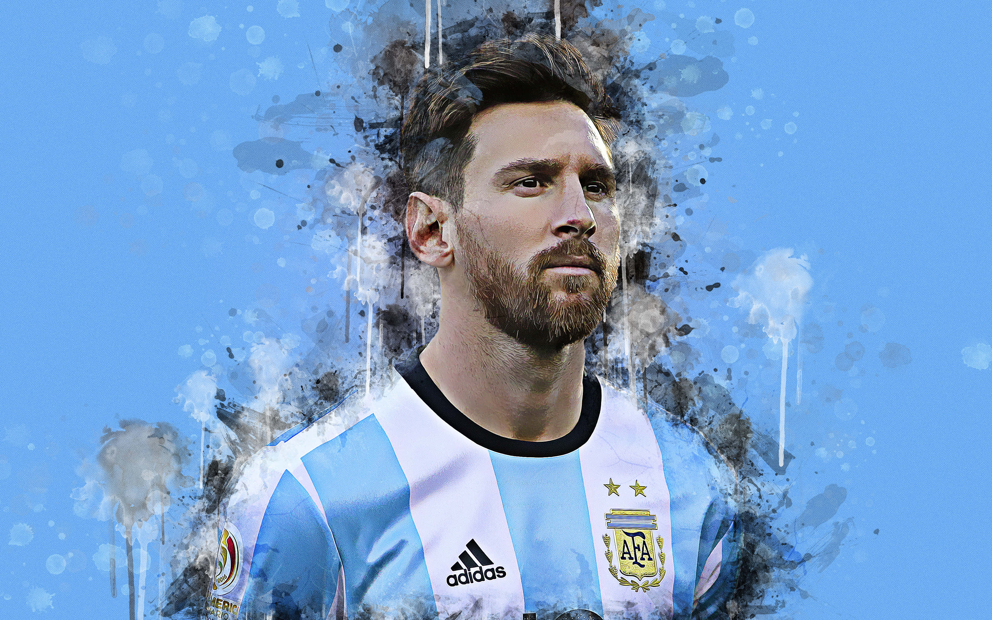 Die Koning van Sokker - Lionel Messi Muurpapier