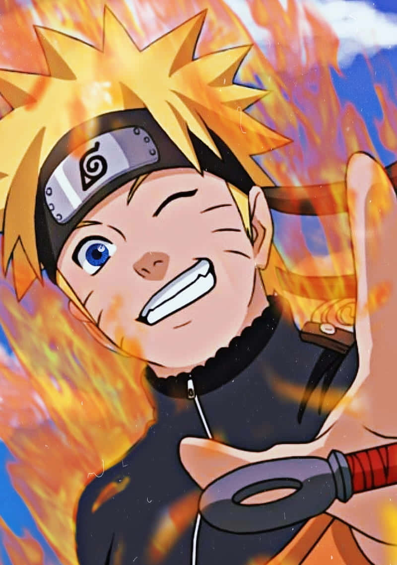 Die Krag om Teenspoed te Oorkom: Naruto Verslaan Pyn Muurpapier