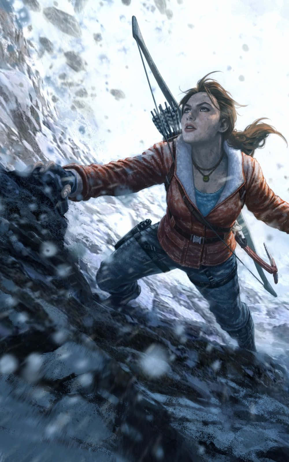 die lara croft HD agtergrond Muurpapier