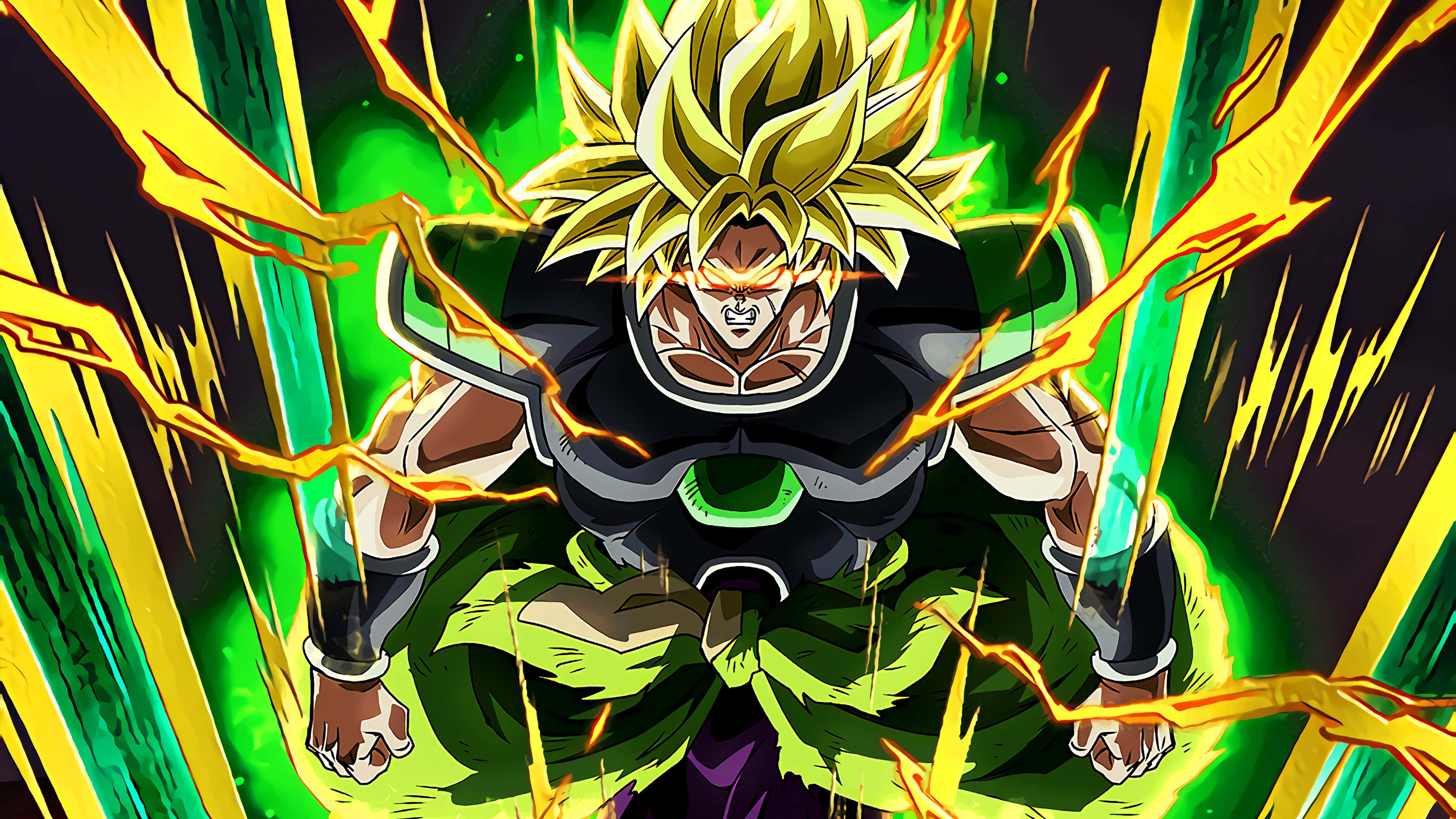 Die Legendariese Super Saiyan Broly keer terug om Goku in Dragon Ball Super Broly te konfronteer Muurpapier