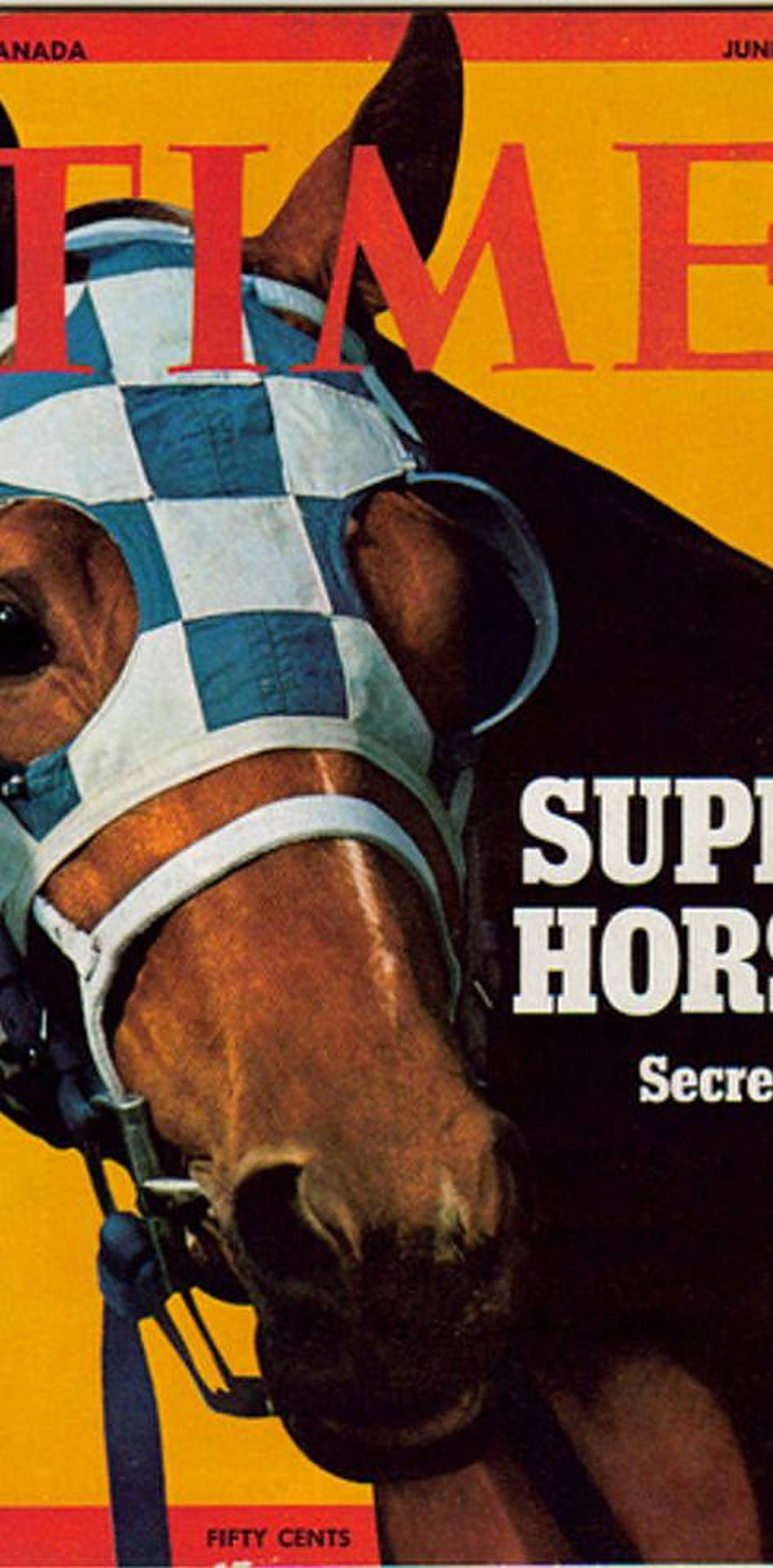 Die Legendariese Sekretariaat in Volle Galop Muurpapier