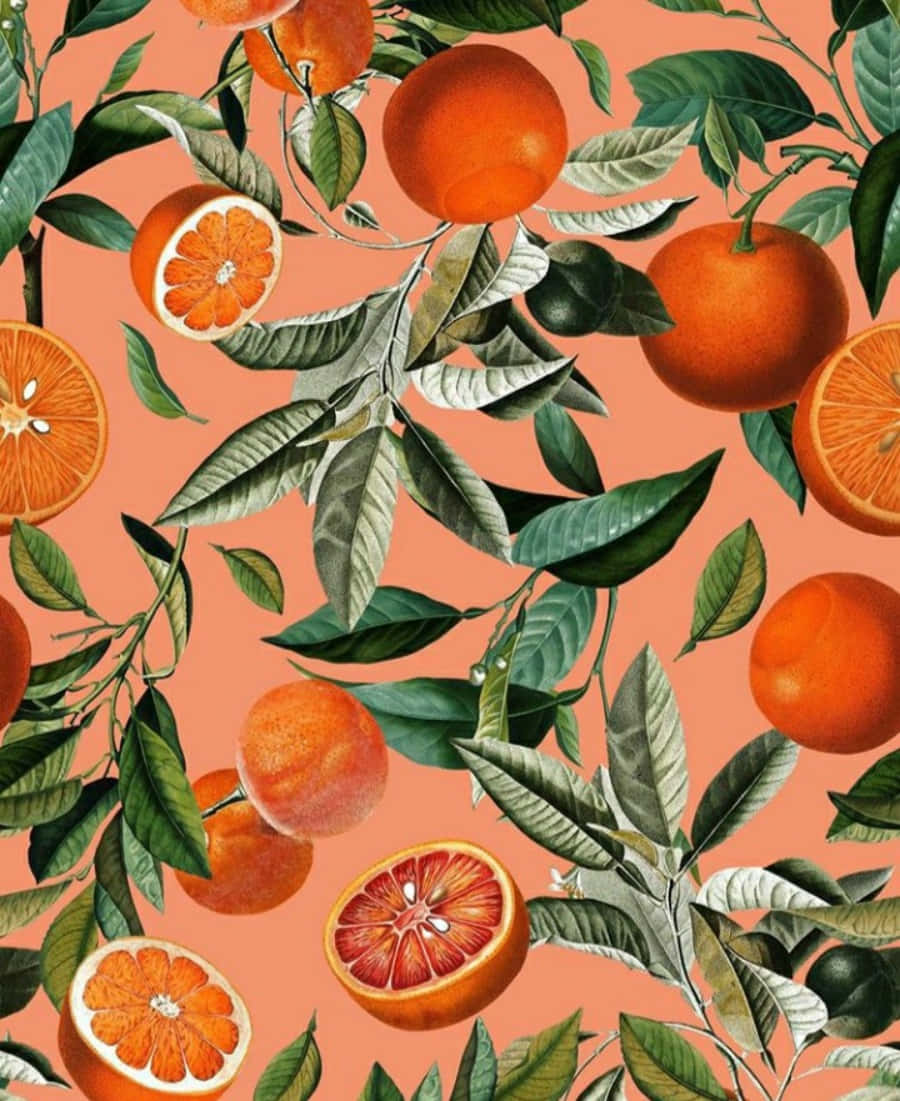 Die lewendige warmte van die oranje-estetiek na vore bring. Muurpapier