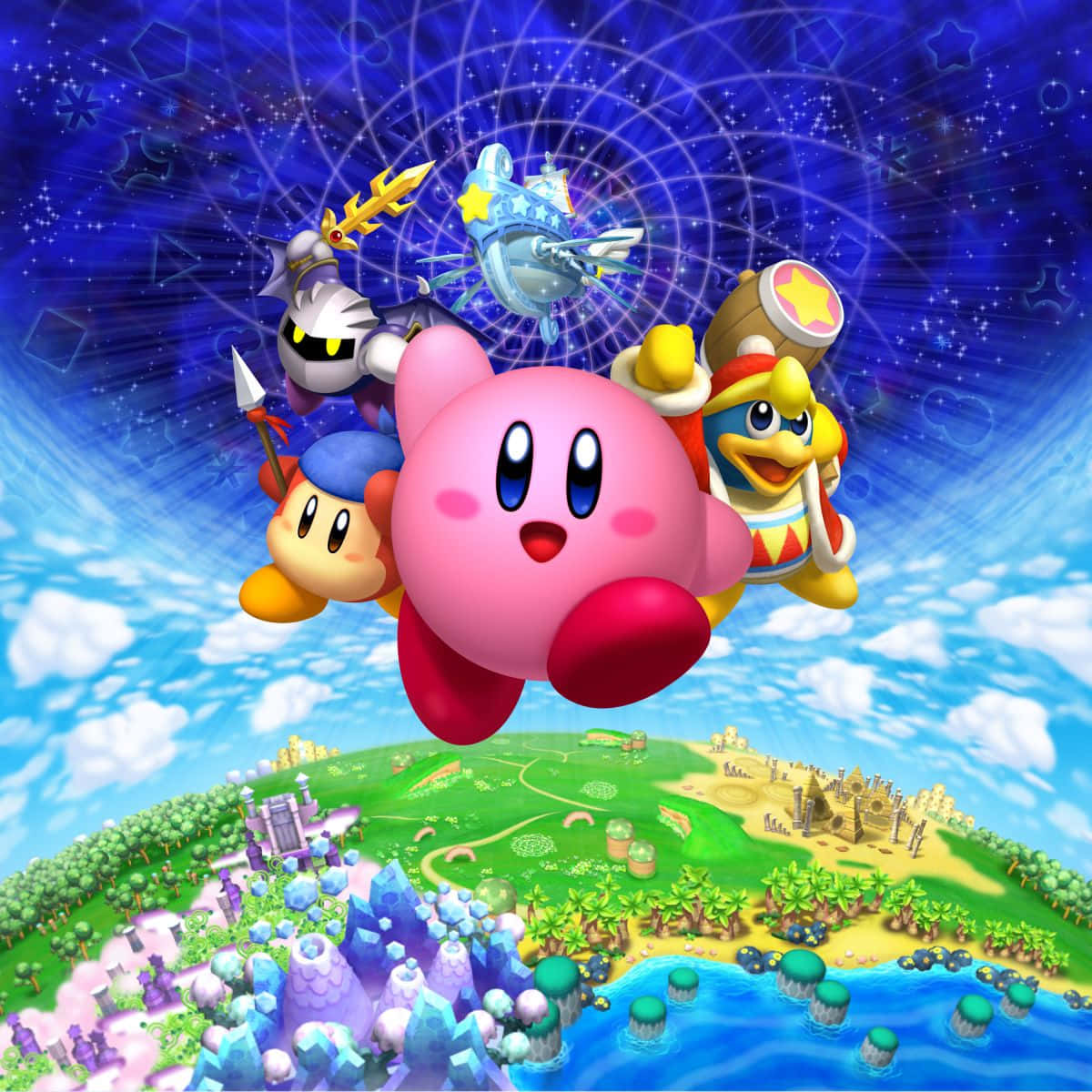 Die Lieflike Kirby Wys Sy Groot Glimlag! Muurpapier
