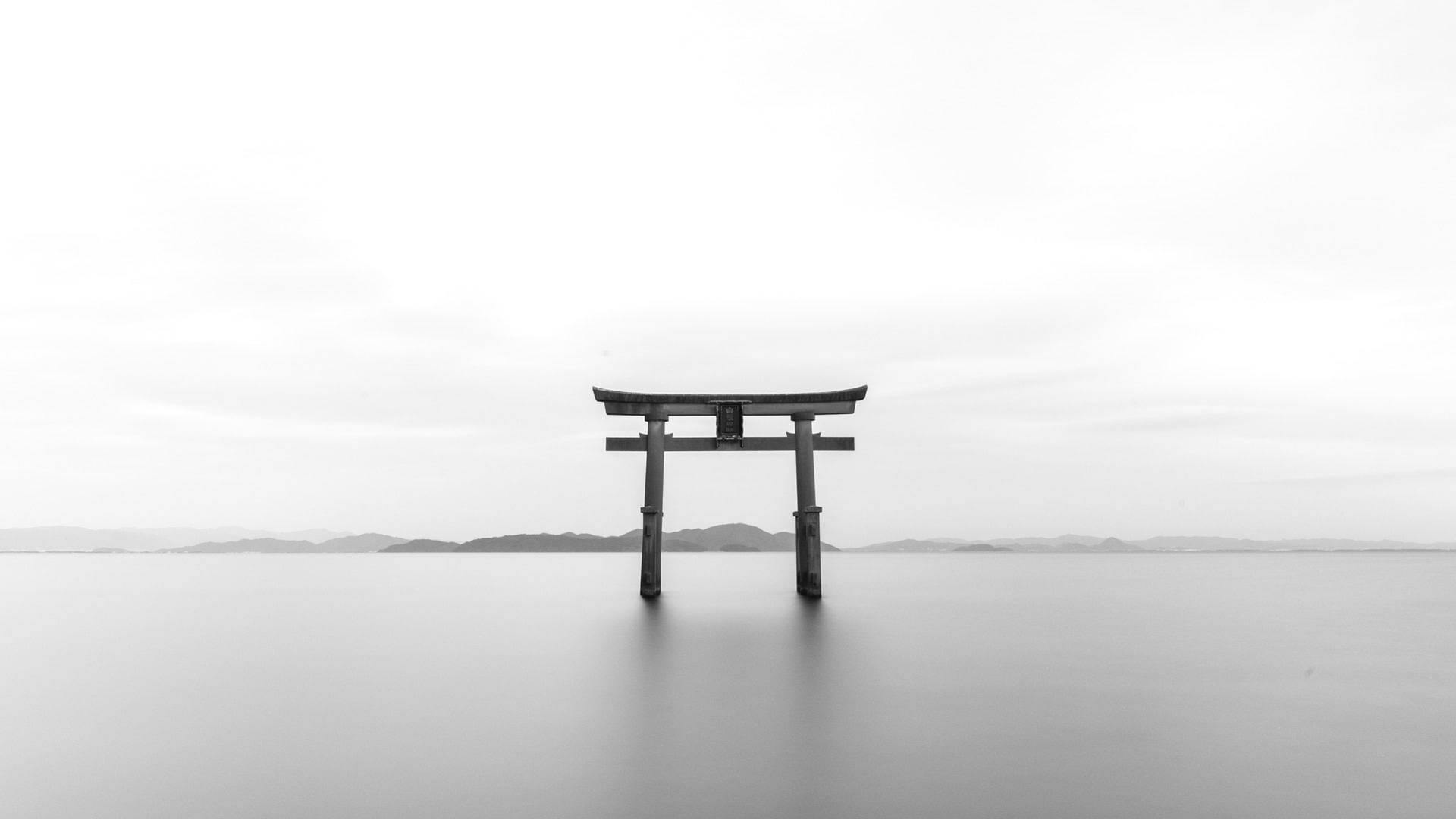 Torii Hek Japan Grysksaal muurpapier — Japan GIF Muurpapier