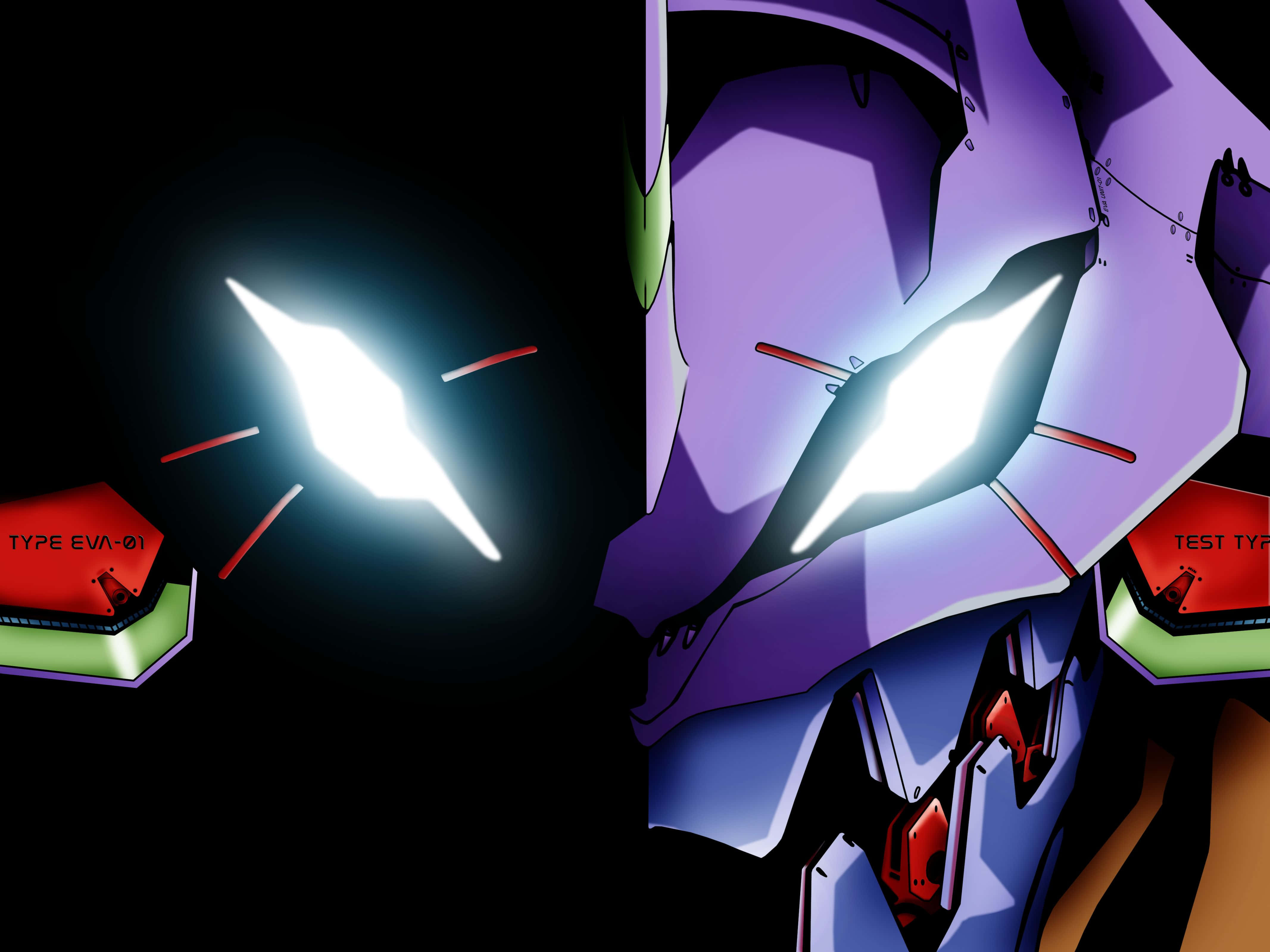 "Die menslike hart swel van emosie in Neon Genesis Evangelion" Muurpapier