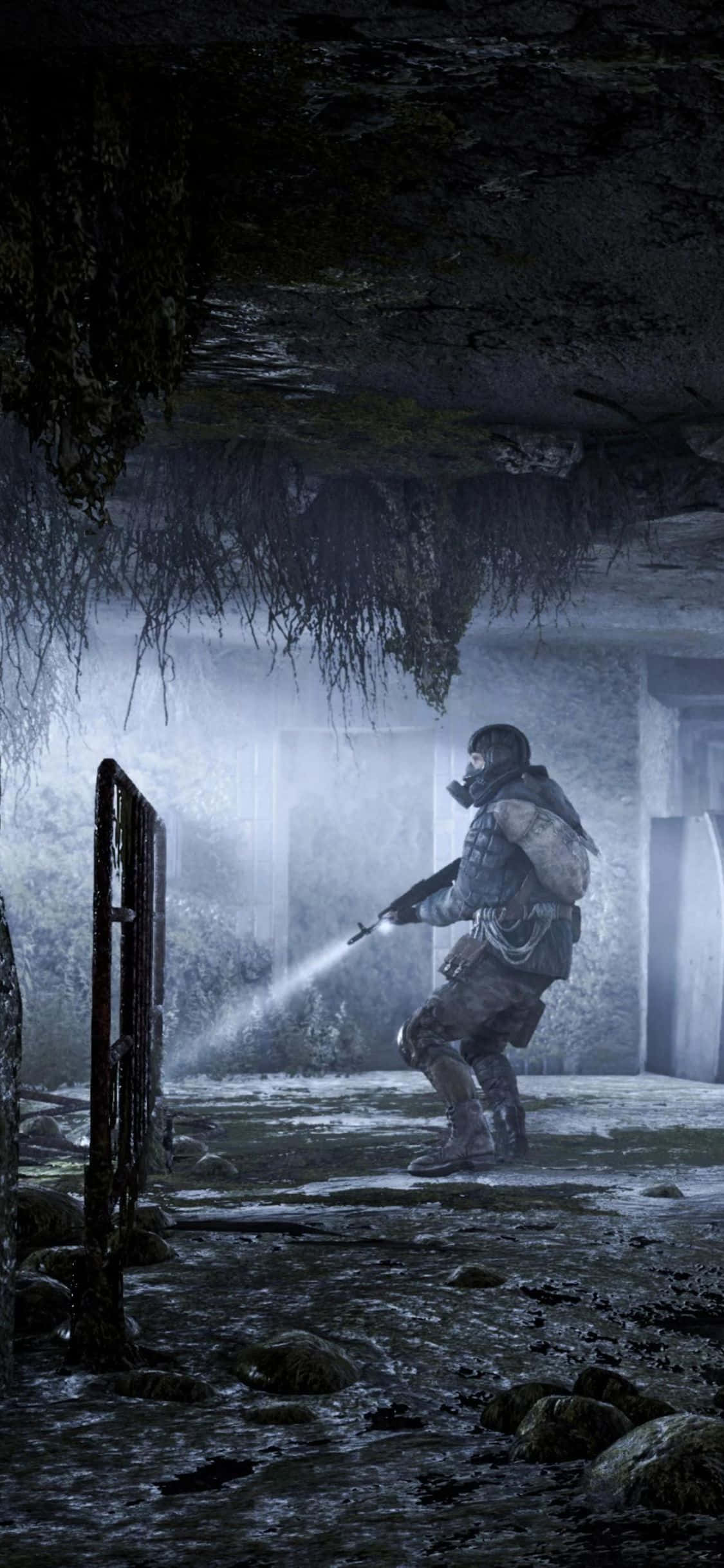 Die nuwe iPhone X in die post-apokaliptiese wêreld van Metro Exodus Muurpapier