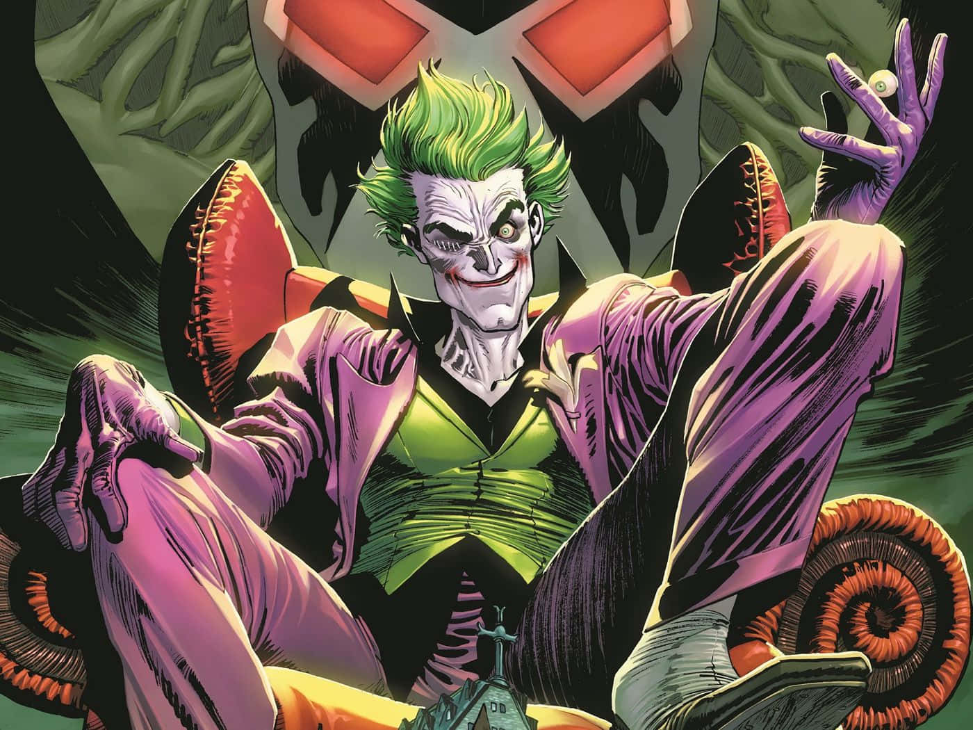 Die oorsprongsverhaal van die ikoniese superskurk, The Joker Muurpapier