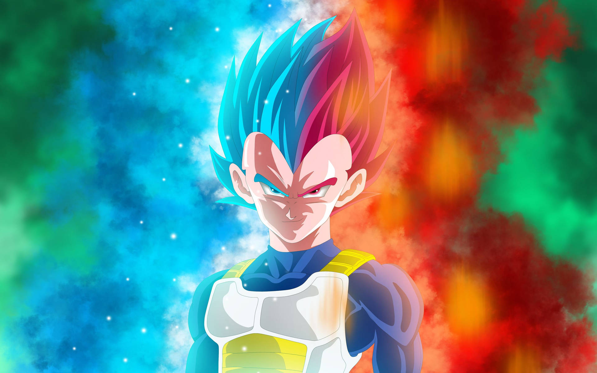 Vegeta Dragon Ball in kleurvolle kleure, super saiyan anime karakter. Dragon ball z super broly.