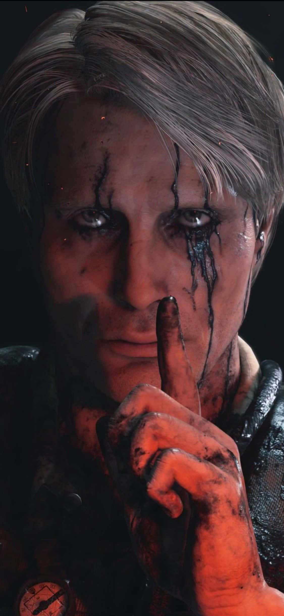 Die reis na die post-apokaliptiese wêreld van Death Stranding wag met die iPhone X. Muurpapier
