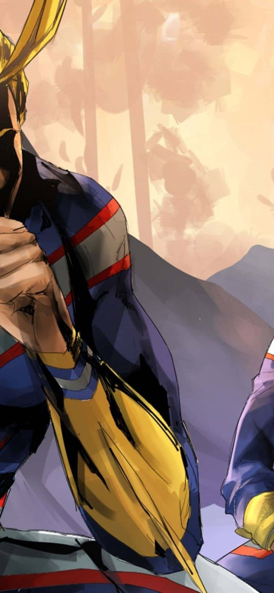 Die Simbool van Vrede - All Might Muurpapier