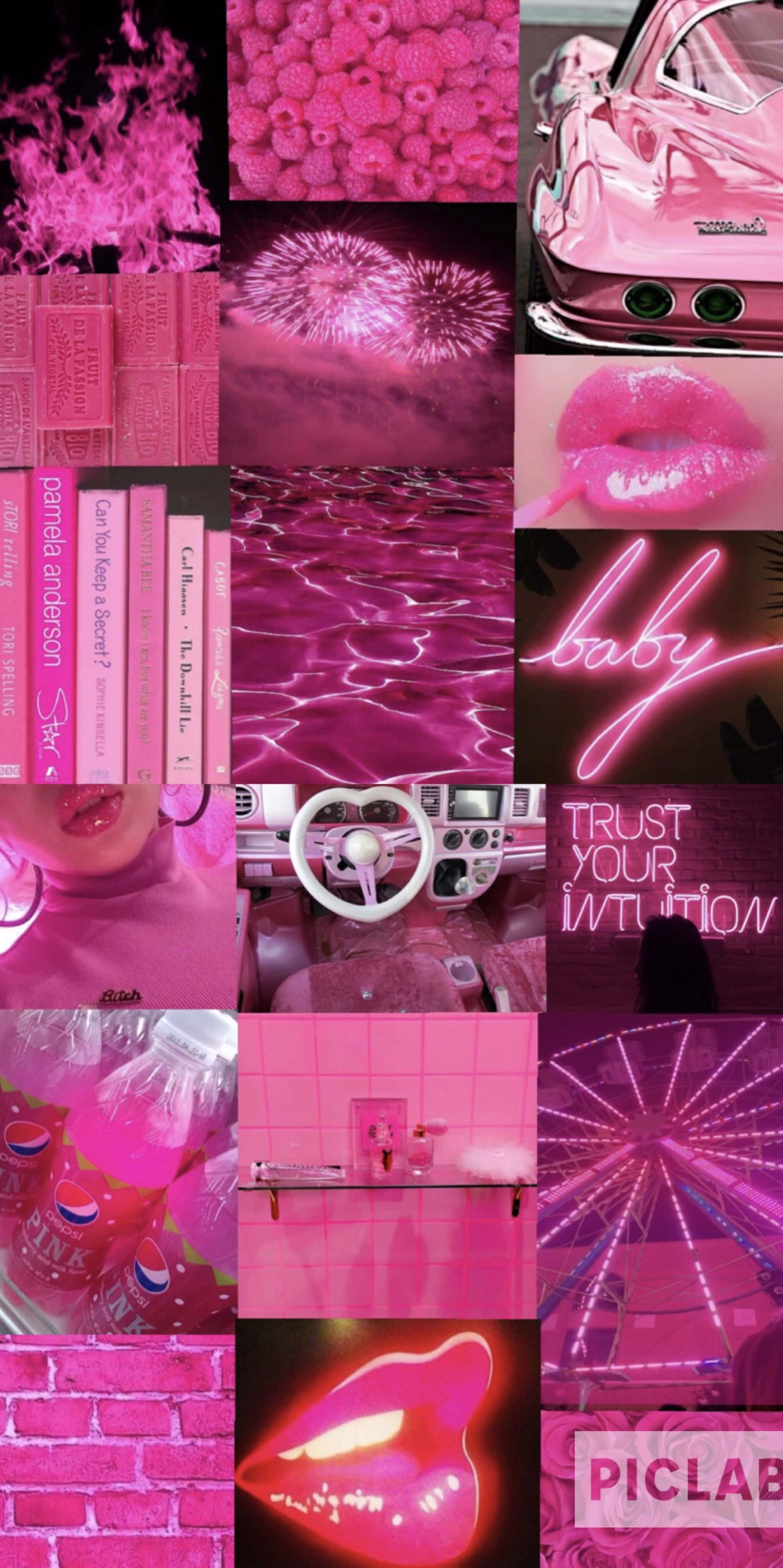 Die skoonheid van Aesthetic Pink is eenvoudig ongeëwenaard. Muurpapier
