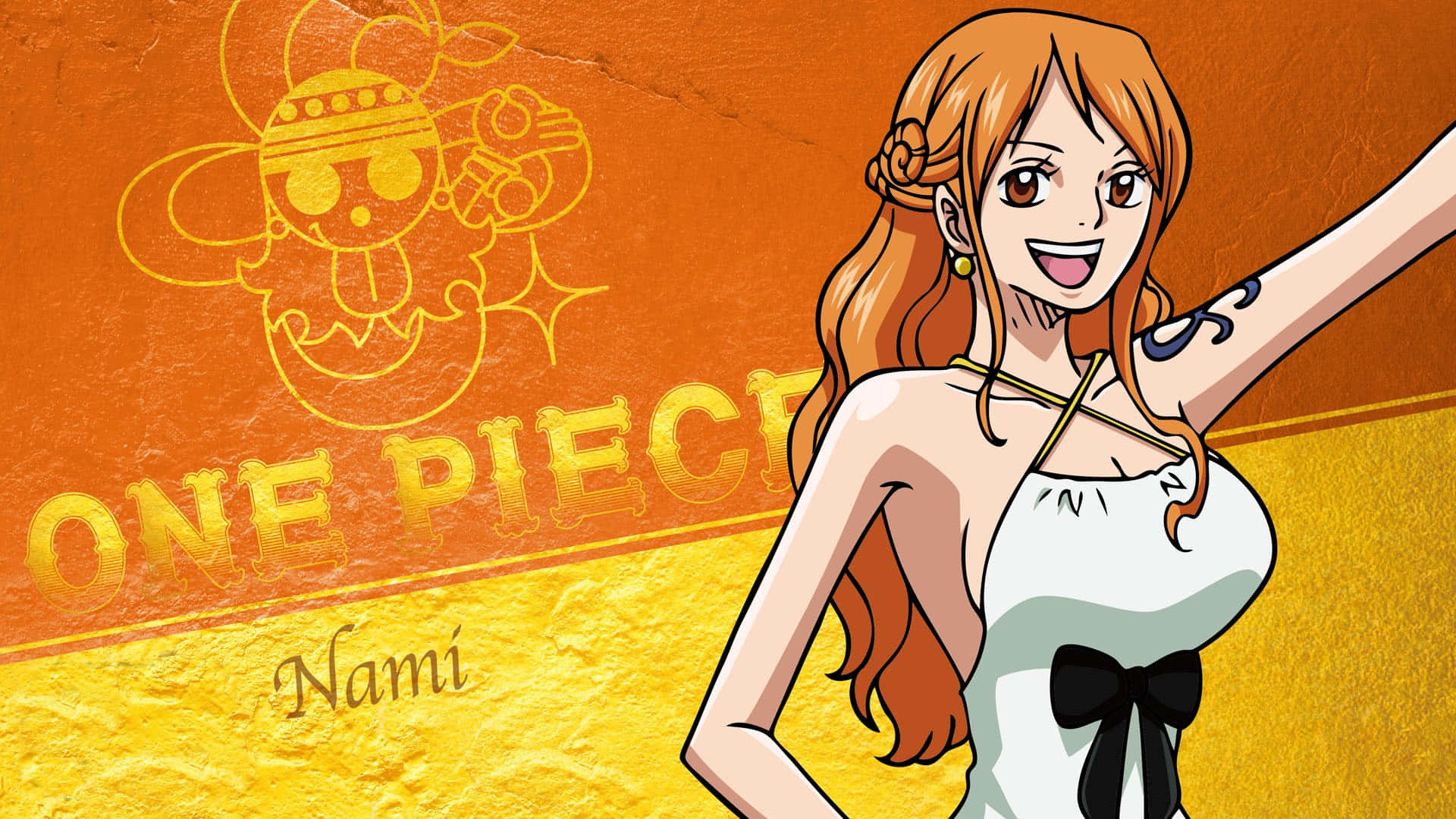 Die Sluwe en Intelligente Nami, One Piece se Navigator Muurpapier