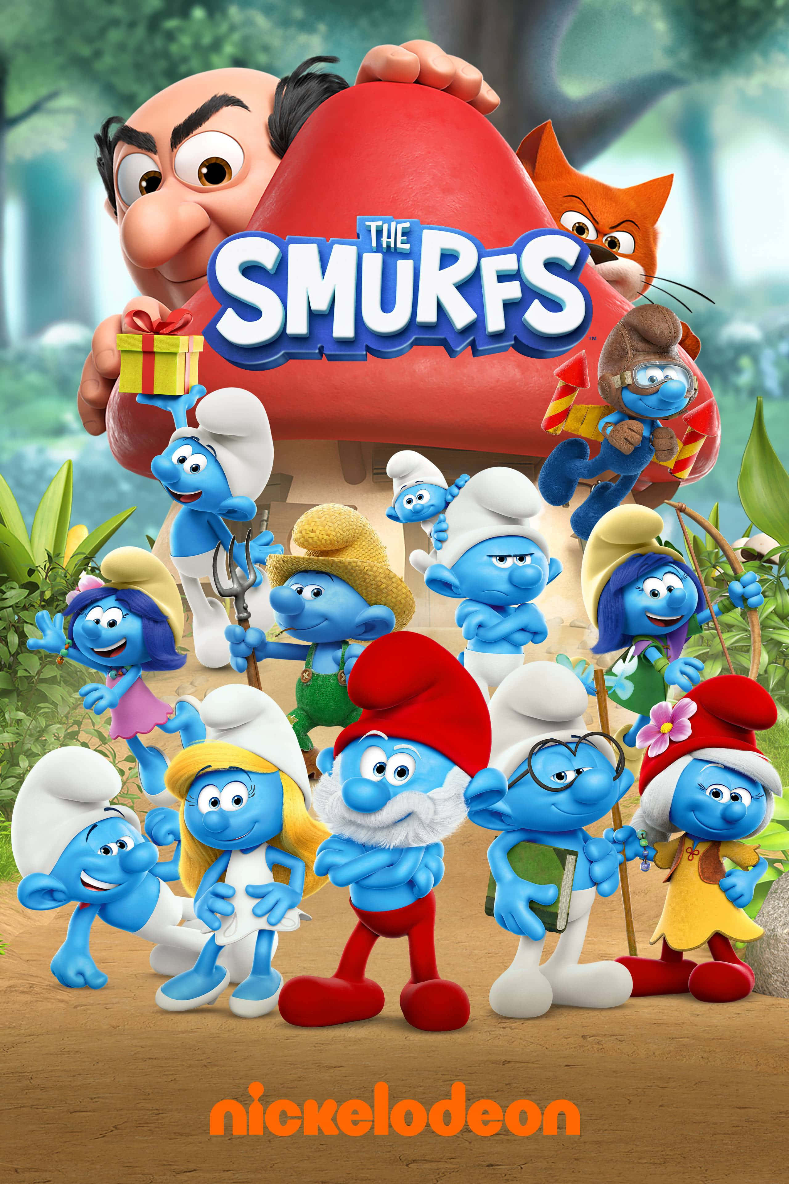 Die Smurfe maak gereed om op hul volgende avontuur te vertrek! Muurpapier