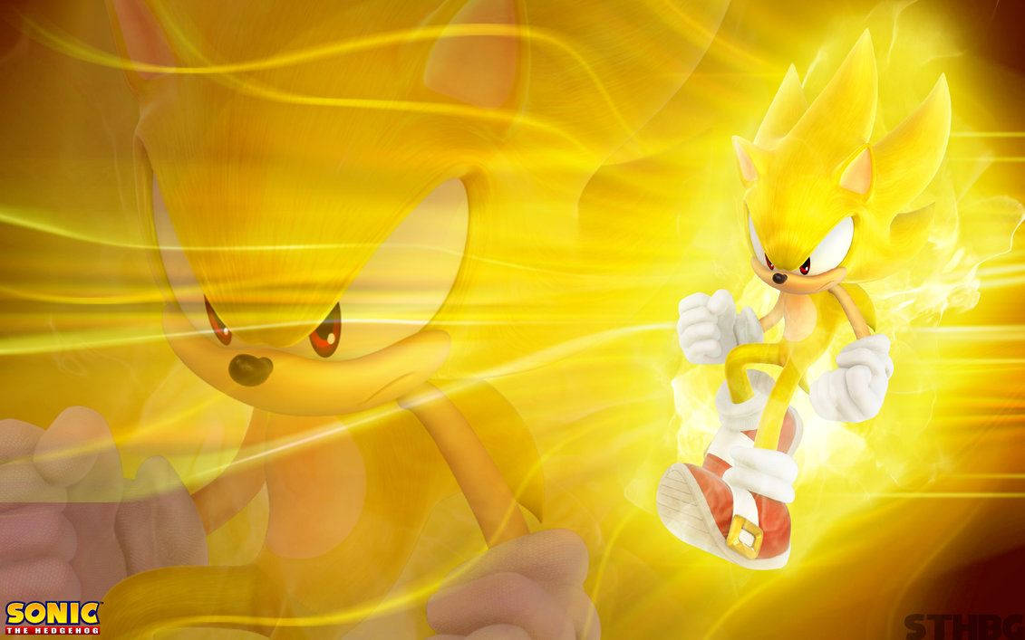 Die Supervinnige Super Sonic Muurpapier