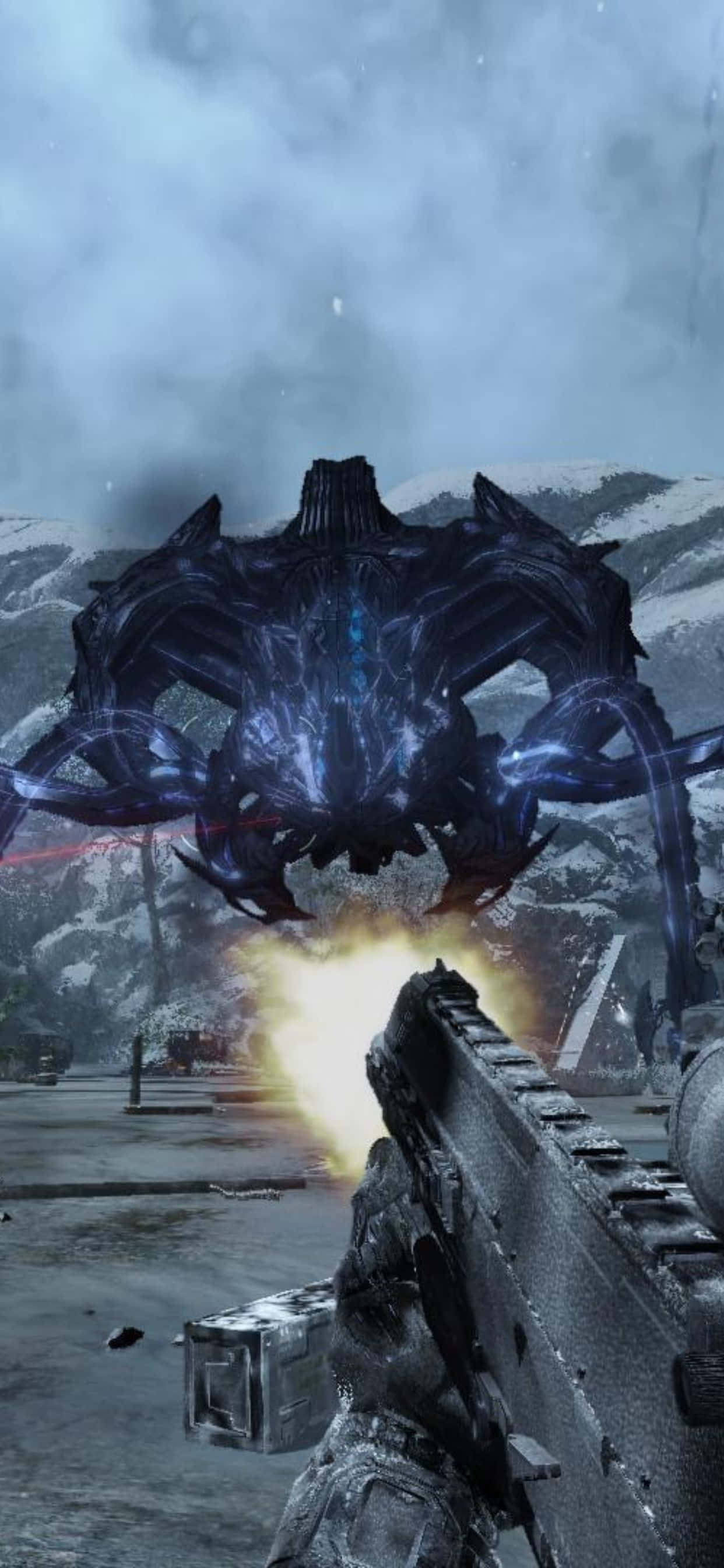 Die uiterste krag van die iPhone Xs Max Crysis Warhead Muurpapier