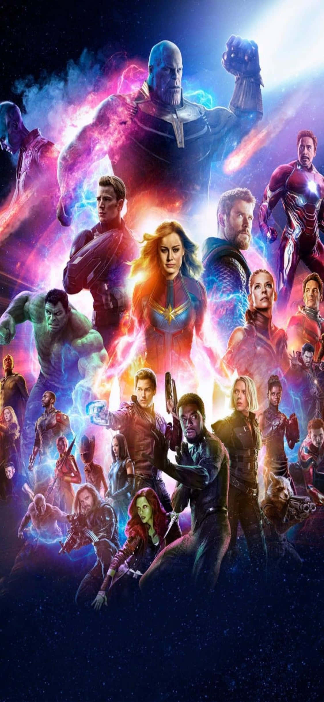 “Die ultieme Avengers-foon - iPhone XS Marvel se Avengers” Muurpapier