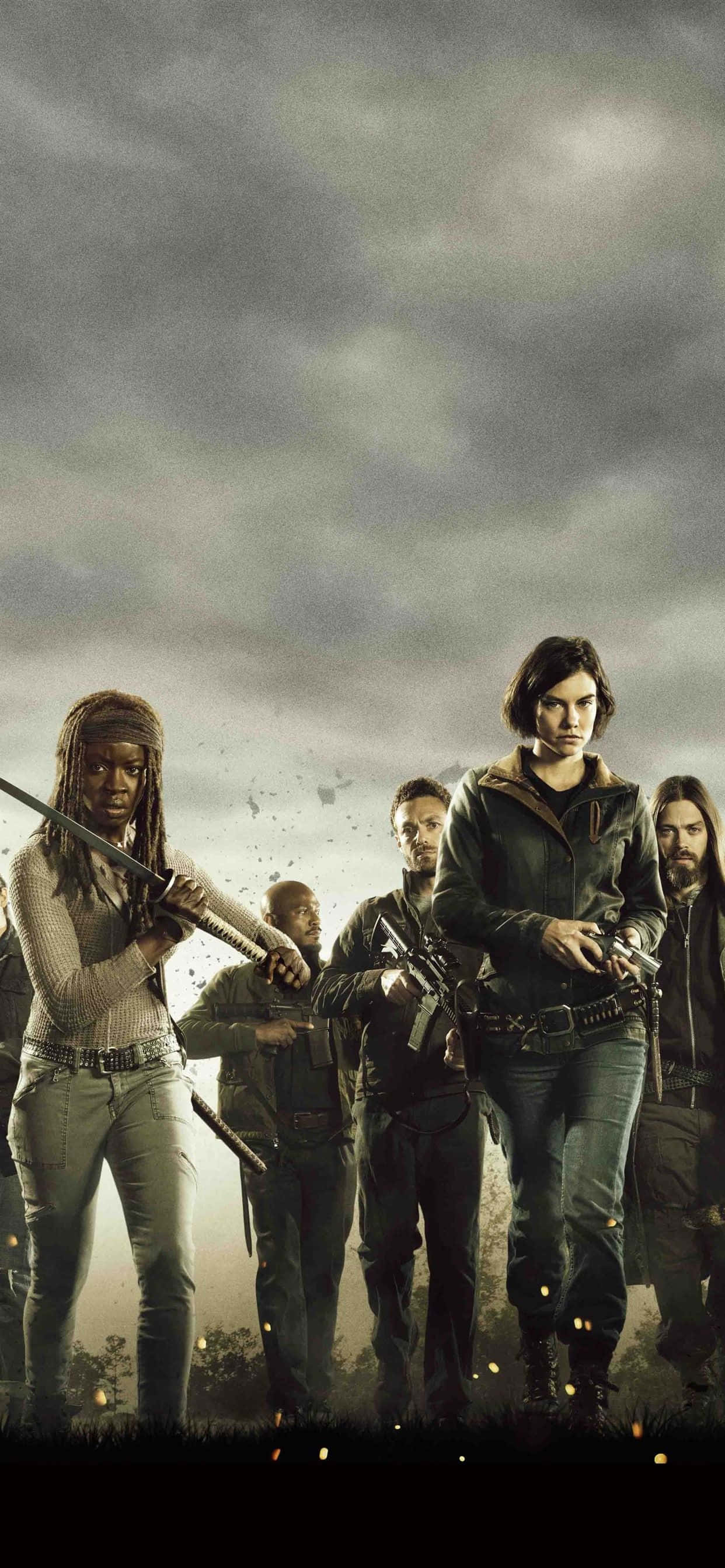 die walking dead seisoen 5 plakkaat Muurpapier