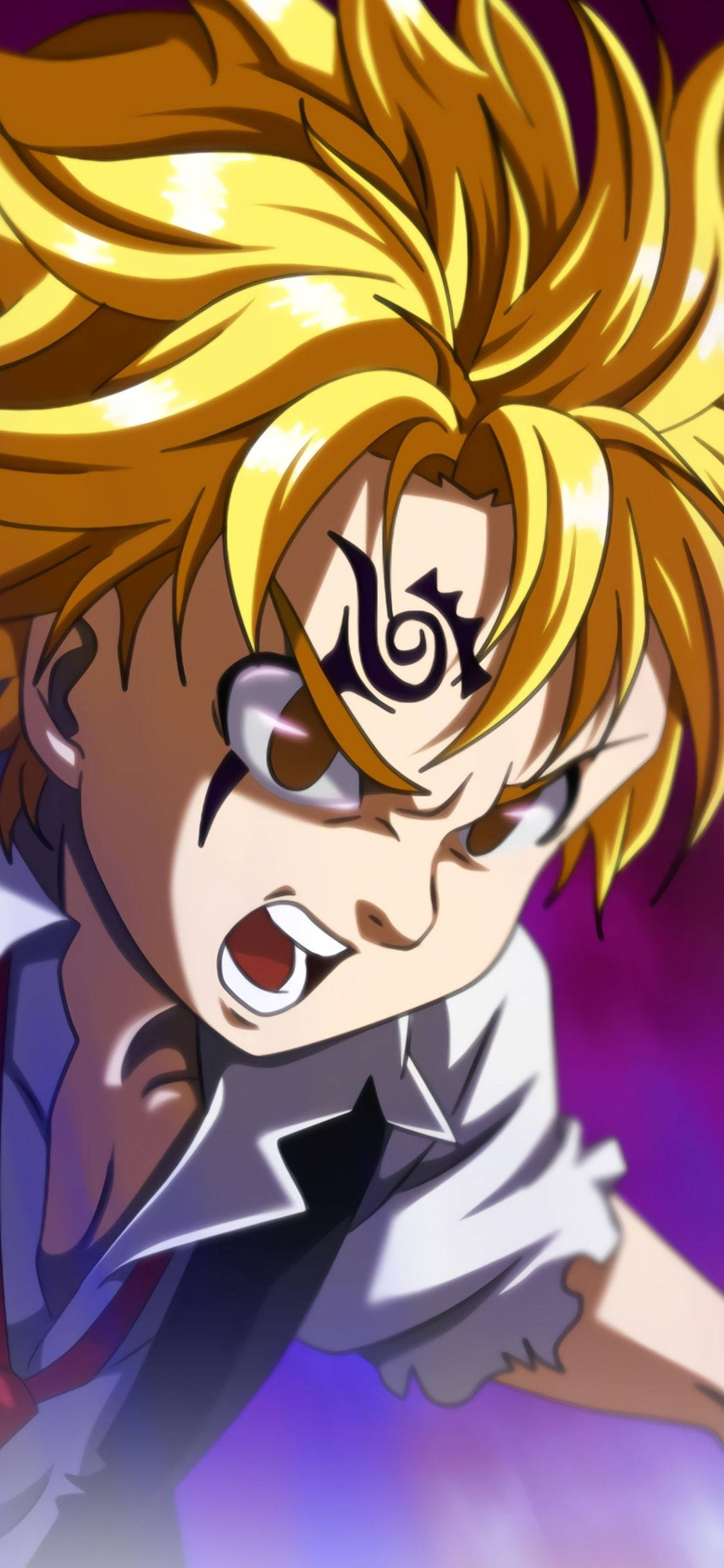 Die Woedende Meliodas van Die Sewe Doodsonde Muurpapier