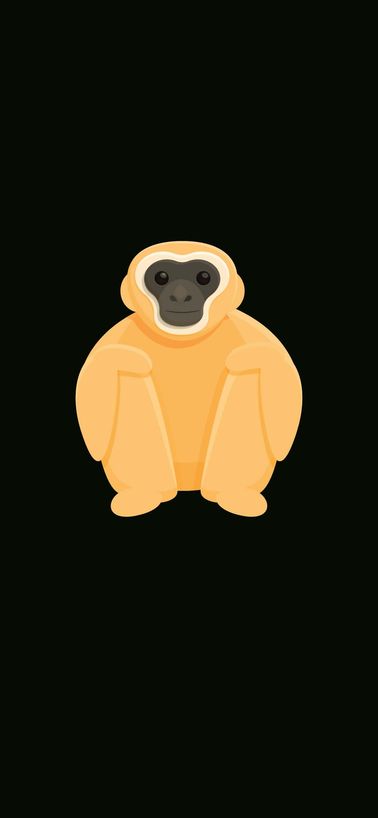 Die Wonderlike iPhone Xs Max Gibbon Muurpapier