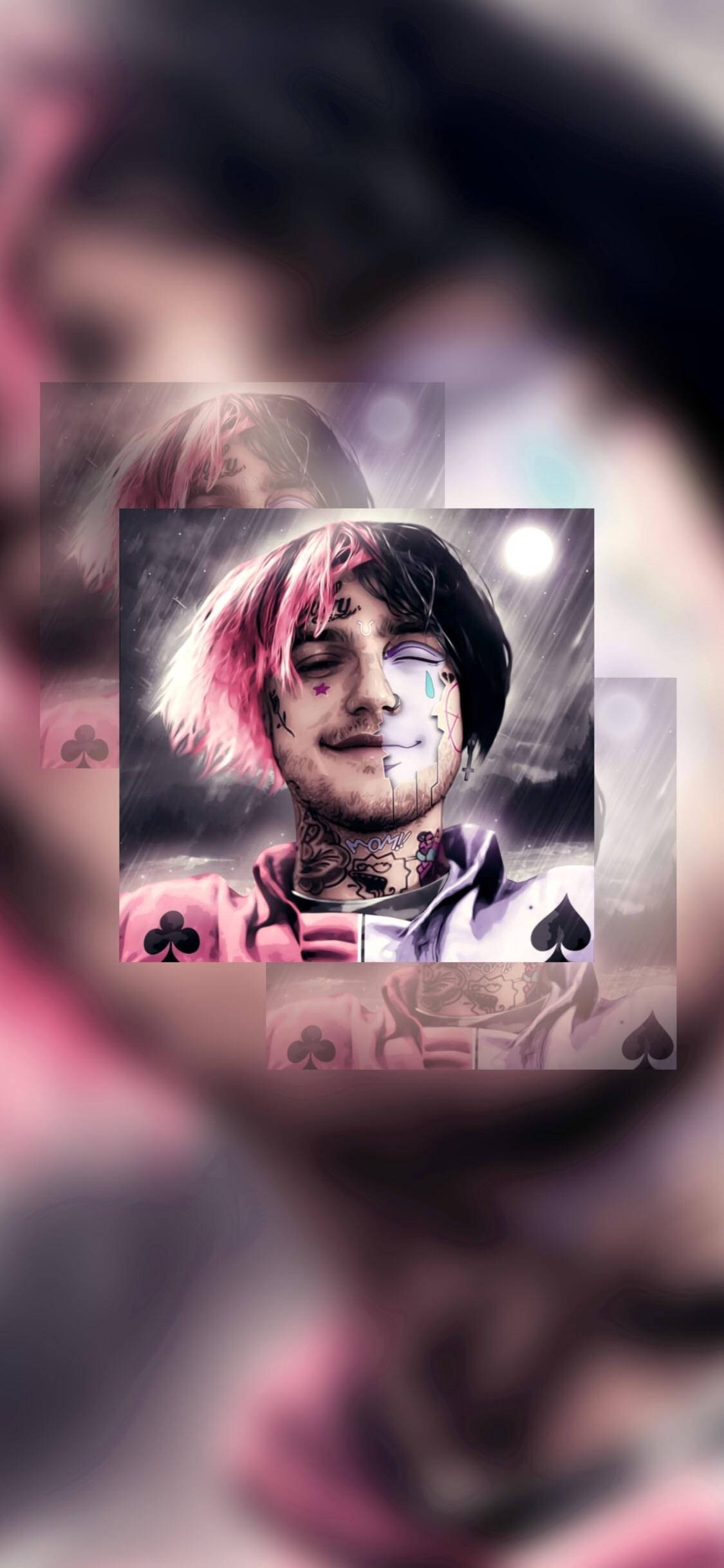 Die wyle Lil Peep omhels sy innerlike skoonheid. Muurpapier