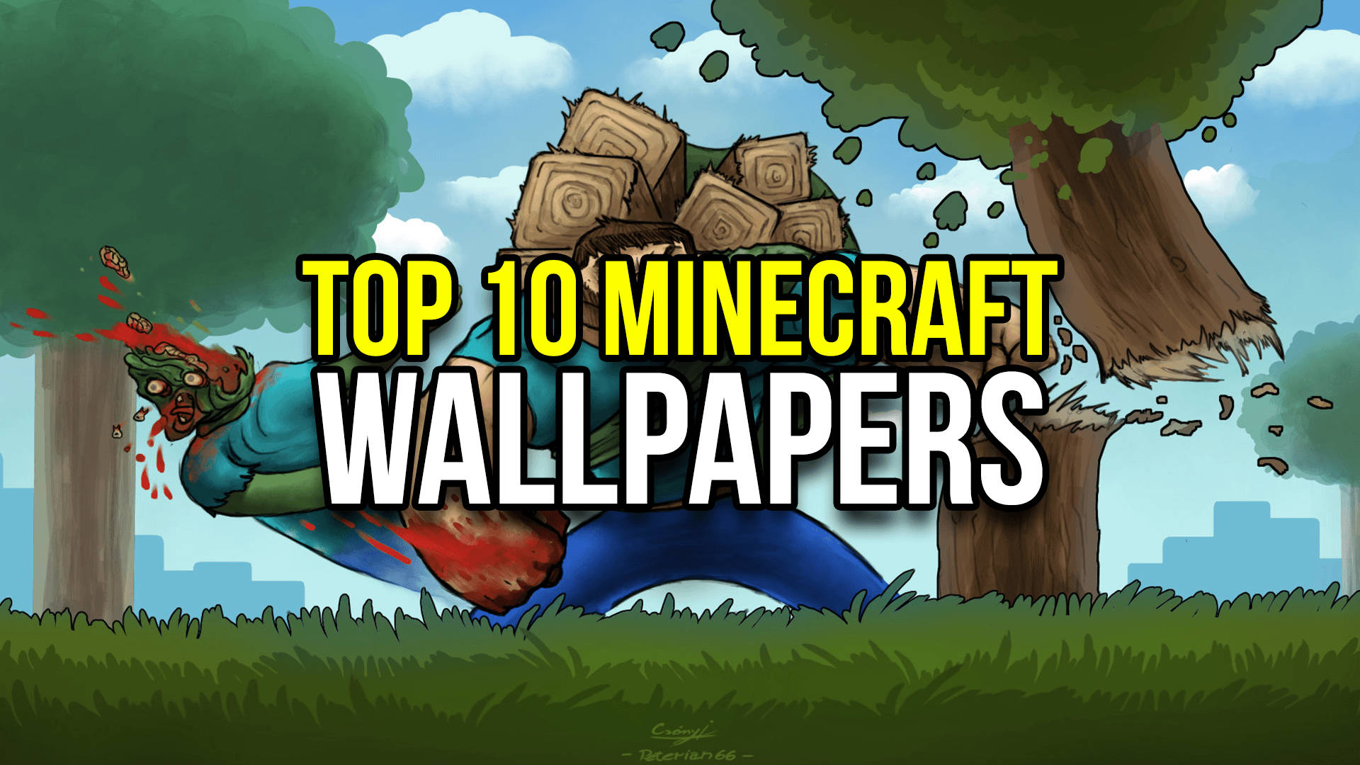 Dieper grawe in die wêreld van Minecraft Muurpapier